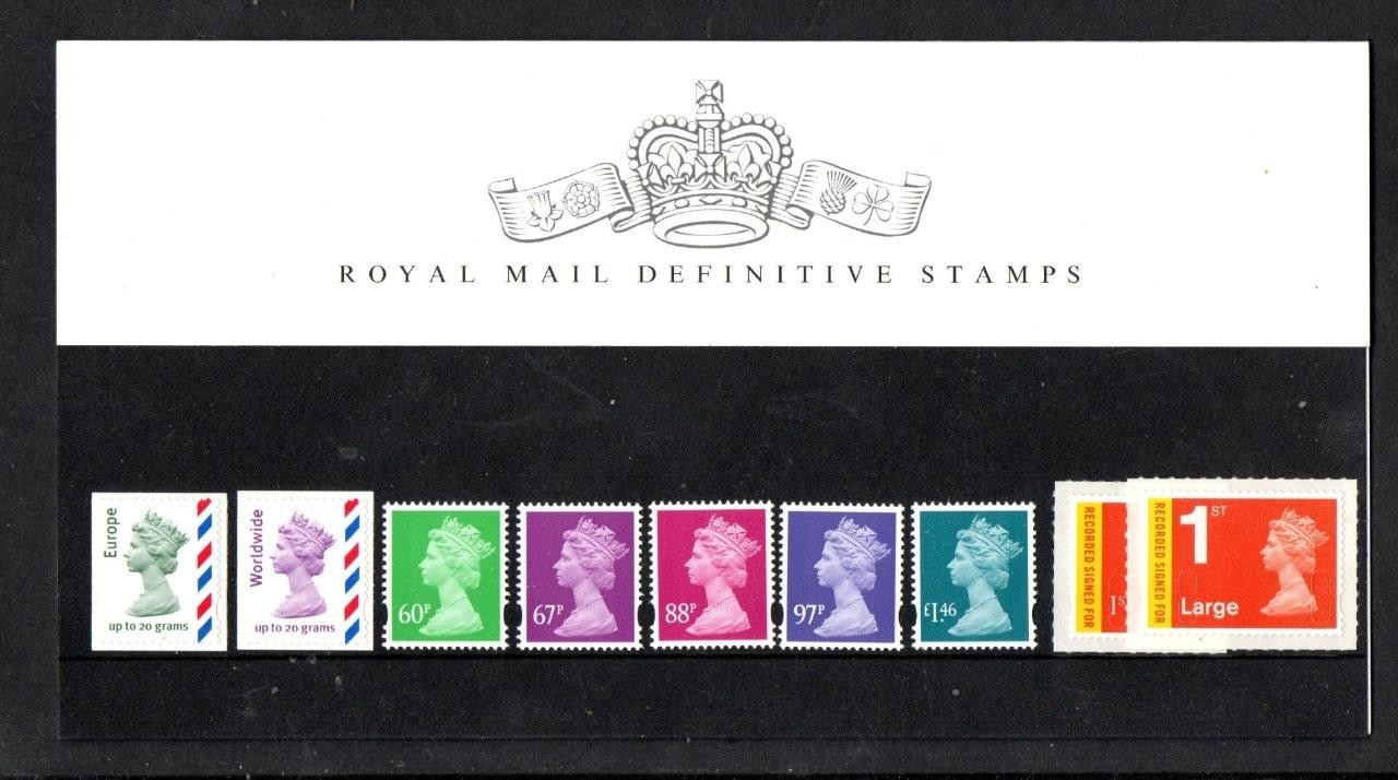 GB 2010 MACHIN Definitive Royal Mail Stamps Presentation Pack No 86