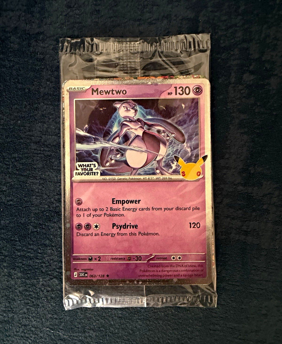 The Pokémon Company Mewtwo 052 SV Promo Cards Holo 130 HP English Promo