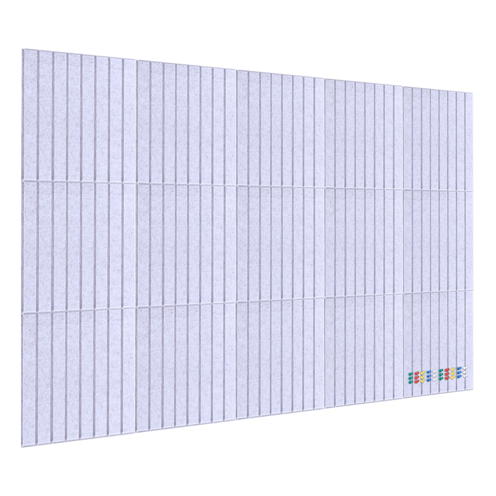 15 Pack Decorative Felt Bulletin Board for Walls, Large 59\