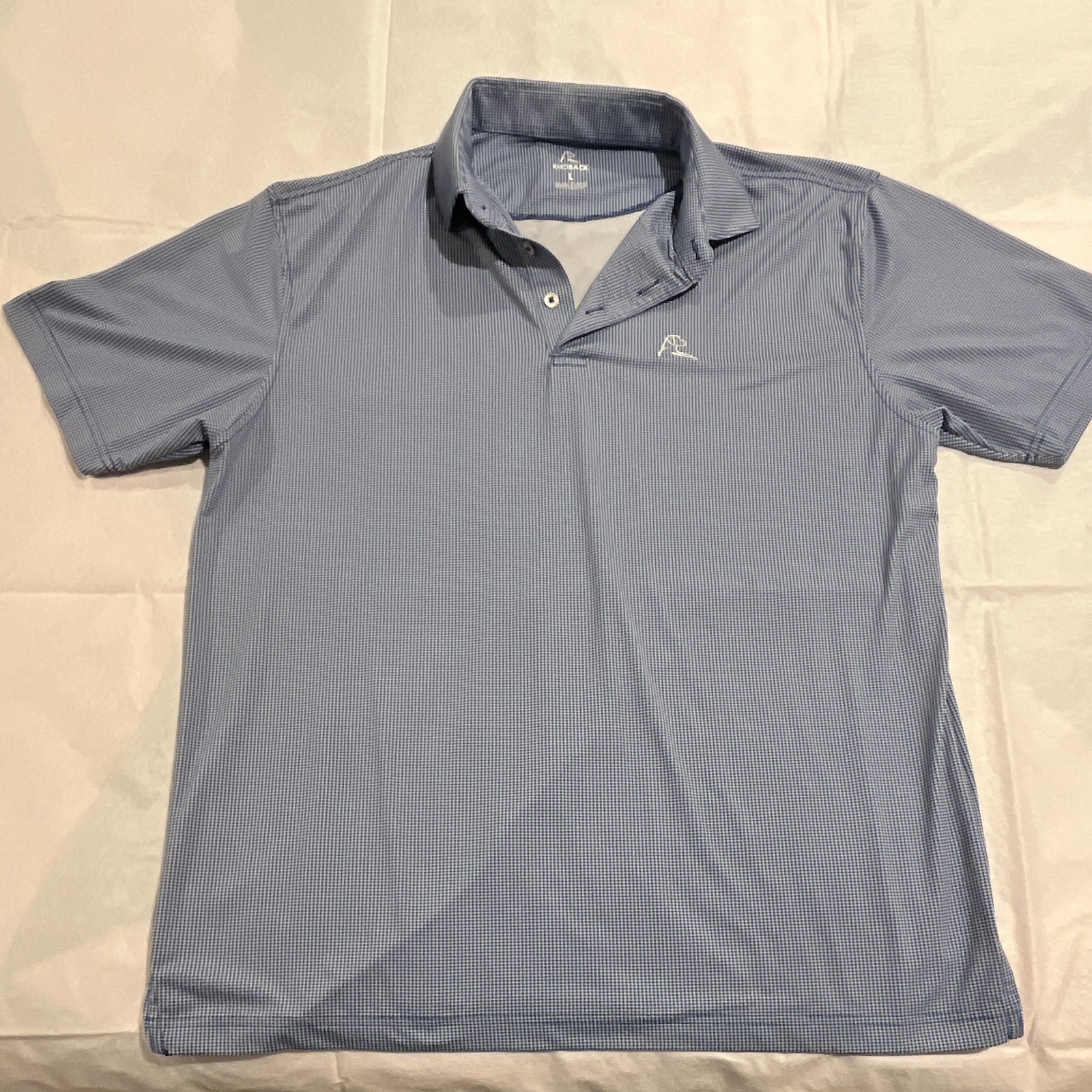 Rhoback Men\'s Short Sleeve Polo Shirt Size Large