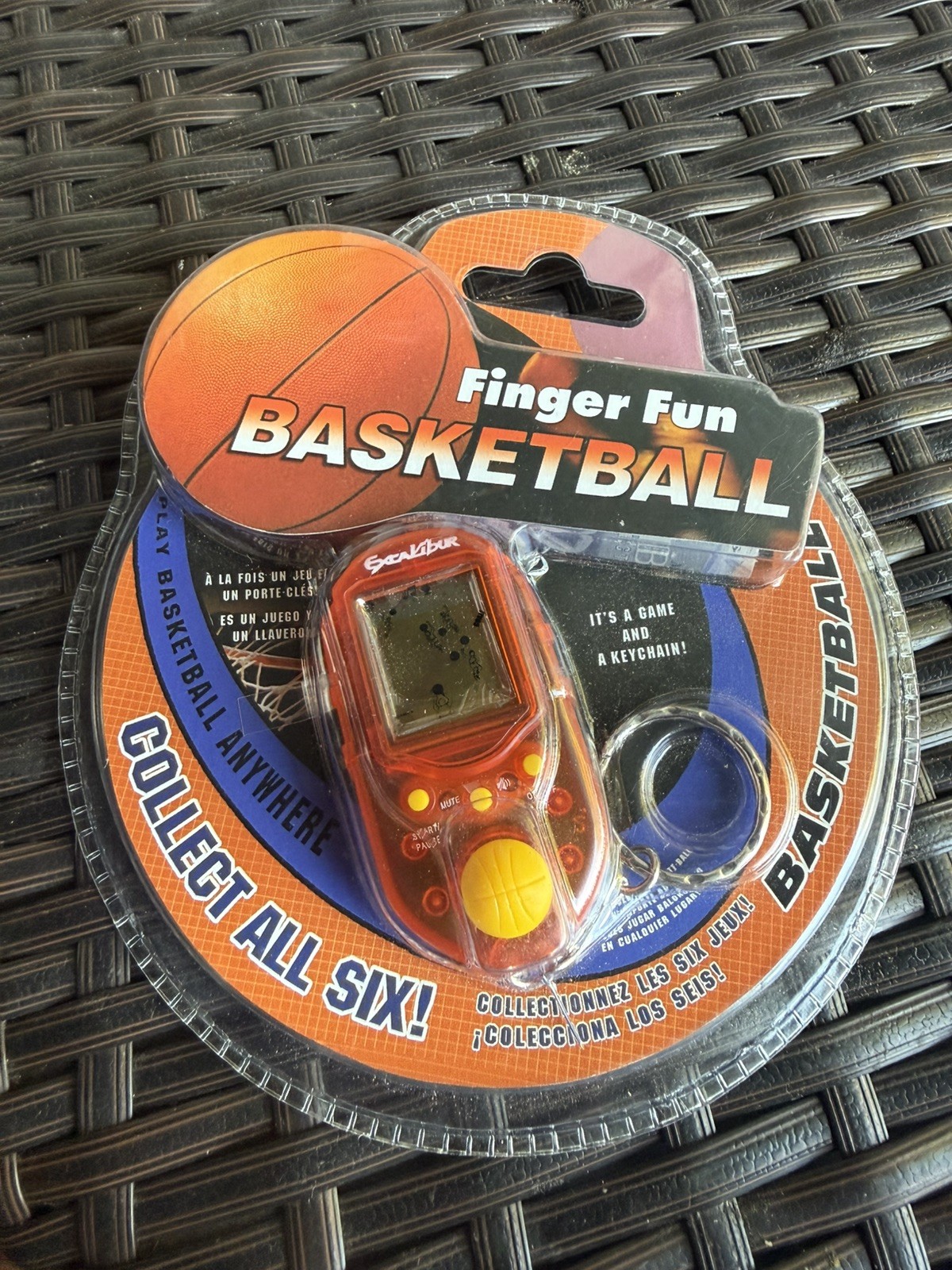 Vintage Excalibur Finger Fun BasketBall Keychain Game Handheld Video Game NEW Vintage Excalibur Finger Fun BasketBall Keychain Game Handheld Video Game NEW