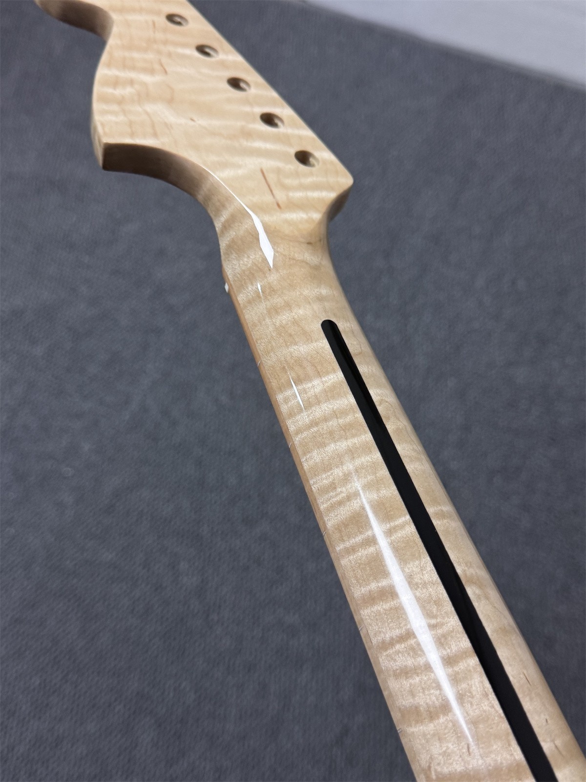 22 fret AAAA flame Maple Electric Guitar neck natural gloss part big head