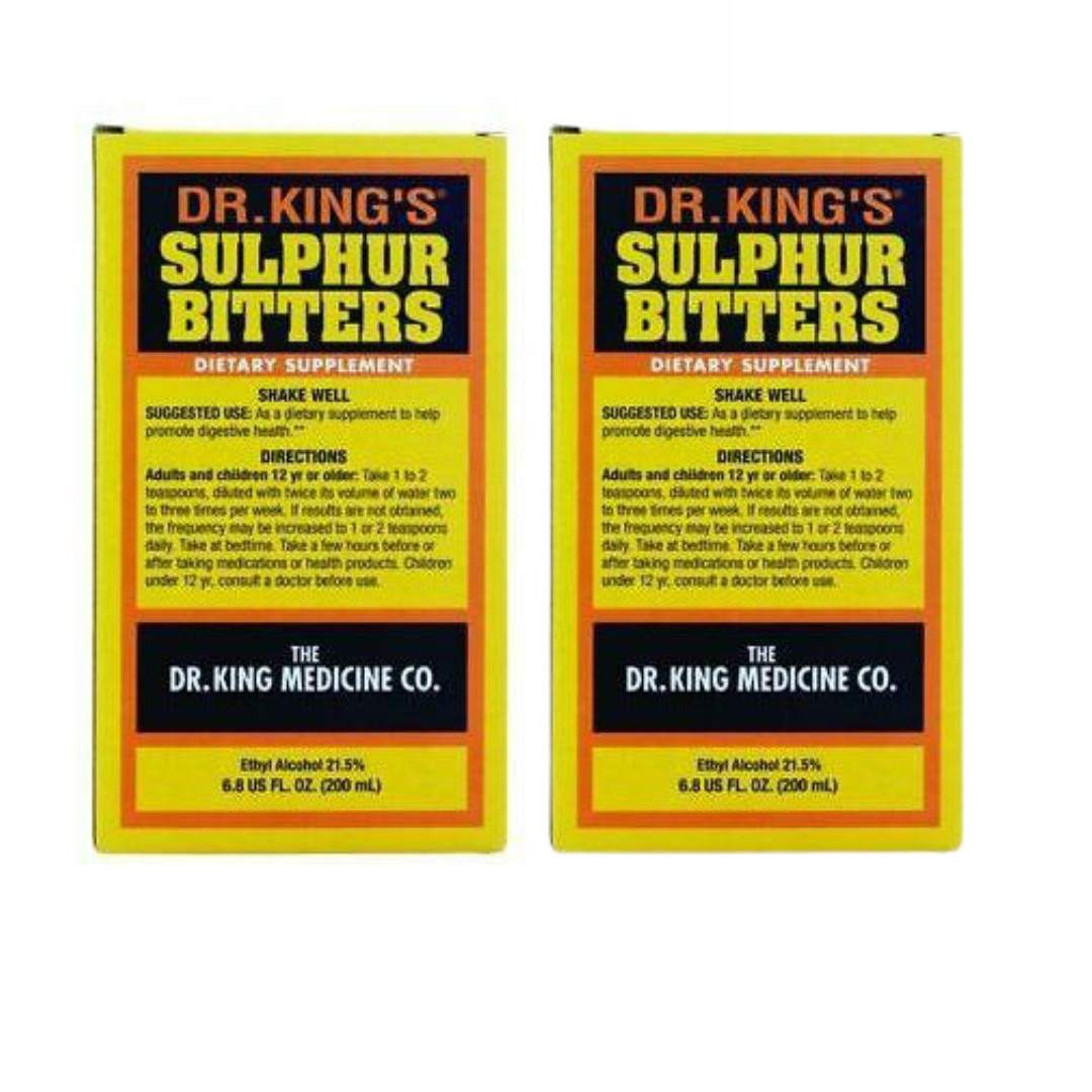 Dr King's Sulphur Bitters 200 ml (Pack of 2) - Import fees are paid by us