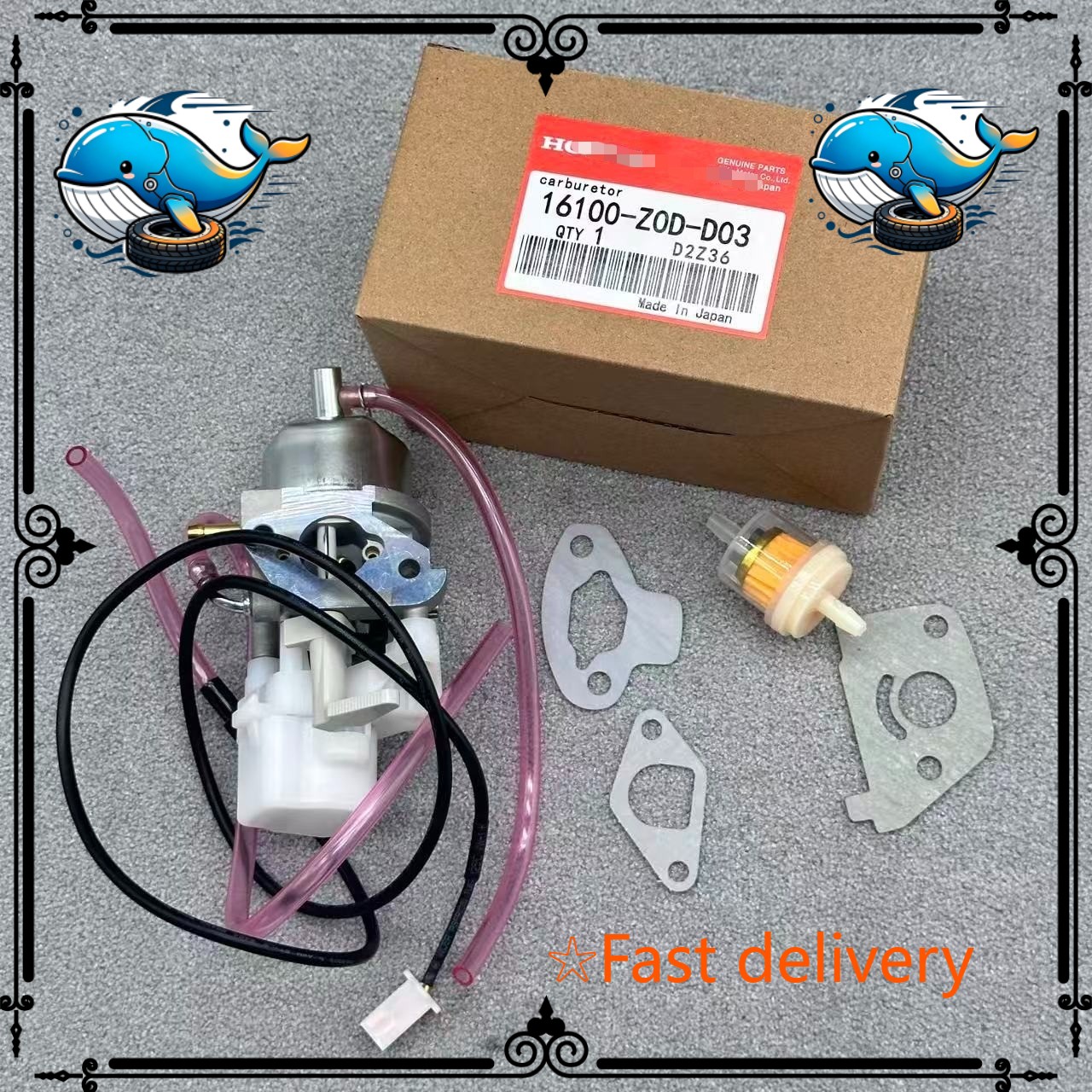 Carburetor OEM For Honda EU2000I EB2000I 16100-Z0D-D03 Generator Carb w/ Gasket