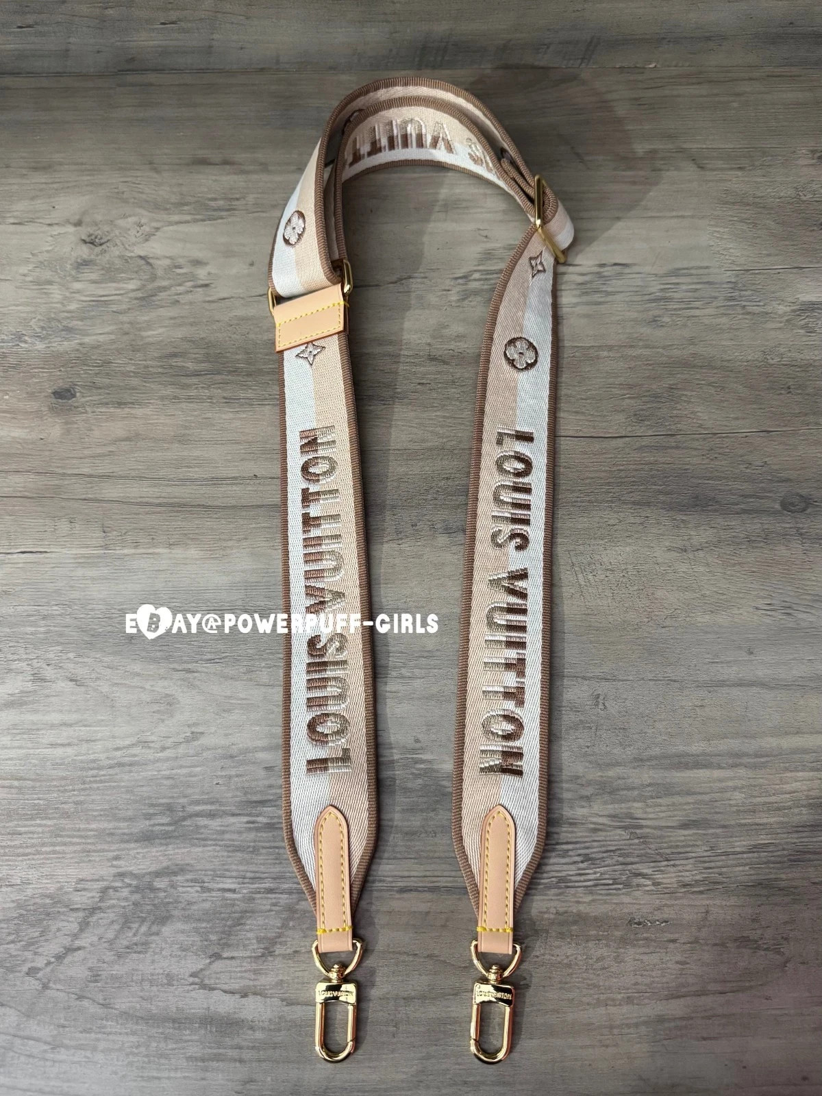Louis Vuitton Shoulder Strap Adjustable Replacement Crossbody Shoulder Brown