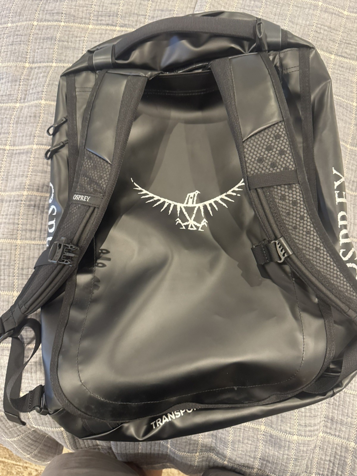 Osprey Transporter 40 Black Backpack w/ Straps, Handle - new without tags 