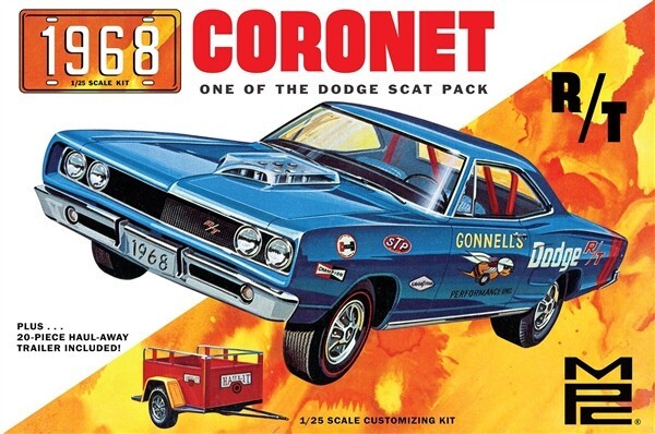MPC 975 1968 Coronet R/T 1/25 model kit MPC 975 1968 Coronet R/T 1/25 model kit