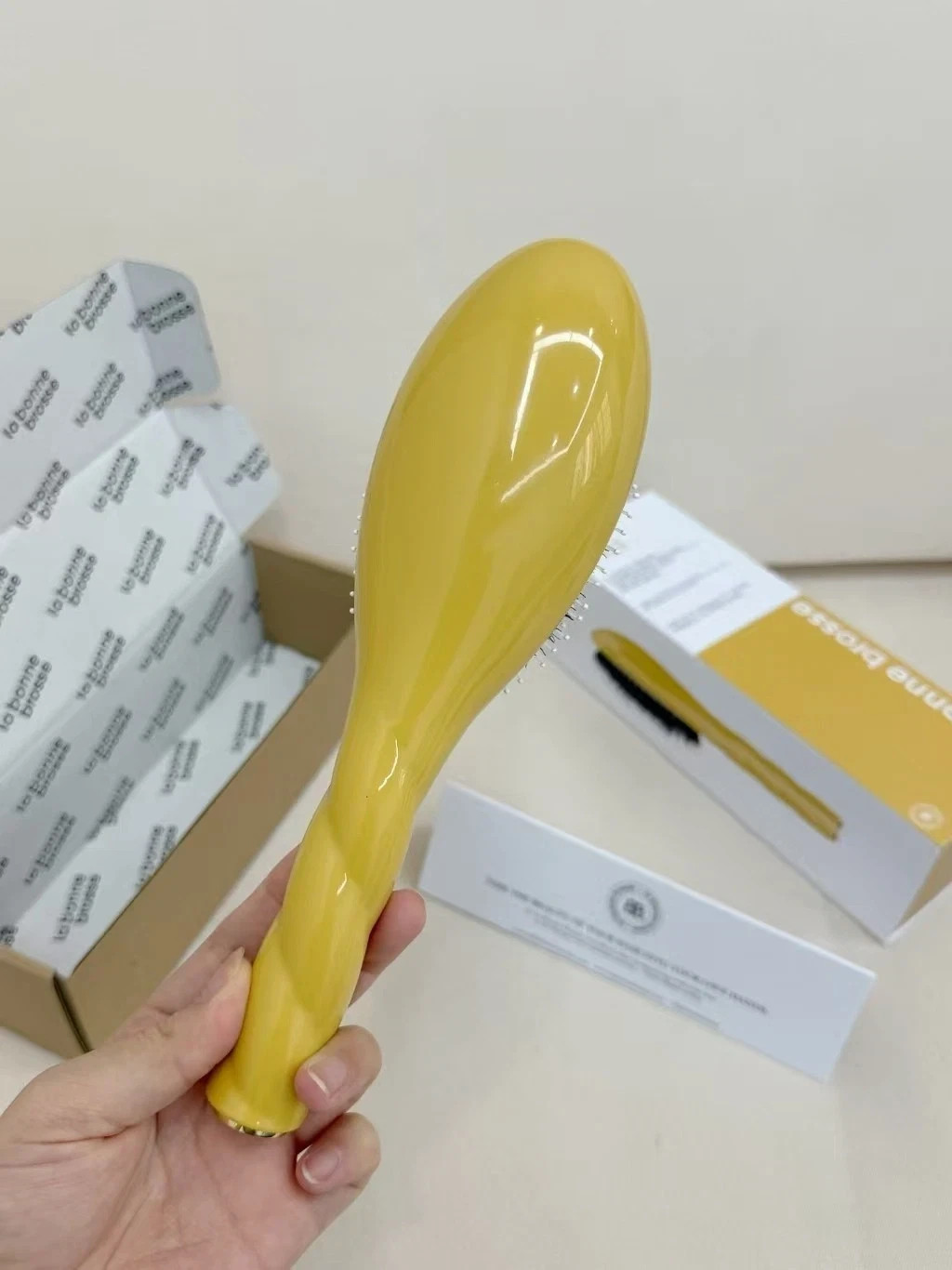 La Bonne Brosse N.03 Hair Brush – Natural Boar Bristle, Premium Shine&Hair Care