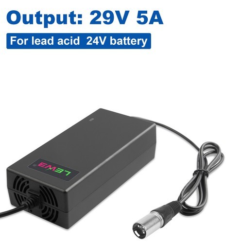 24V 2A/5A XLR Charger for ActiveCare Catalina Wheelchair Rascal