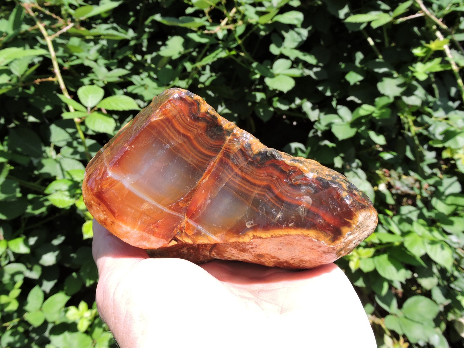 Natural Raw Brazilian RED Carnelain Agate Nodule Rough Rock Nodule (2.7Lb)