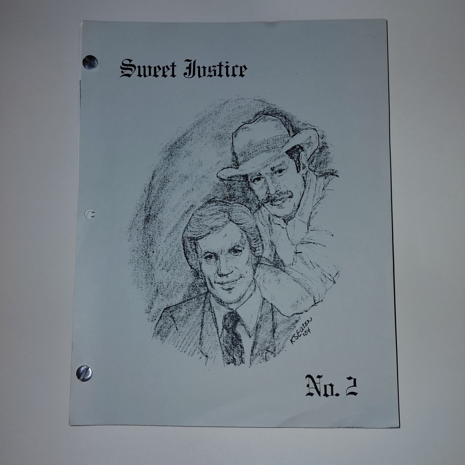 Sweet Justice #2 Simon and Simon GEN Fanzine 1986 Moonlighting Riptide