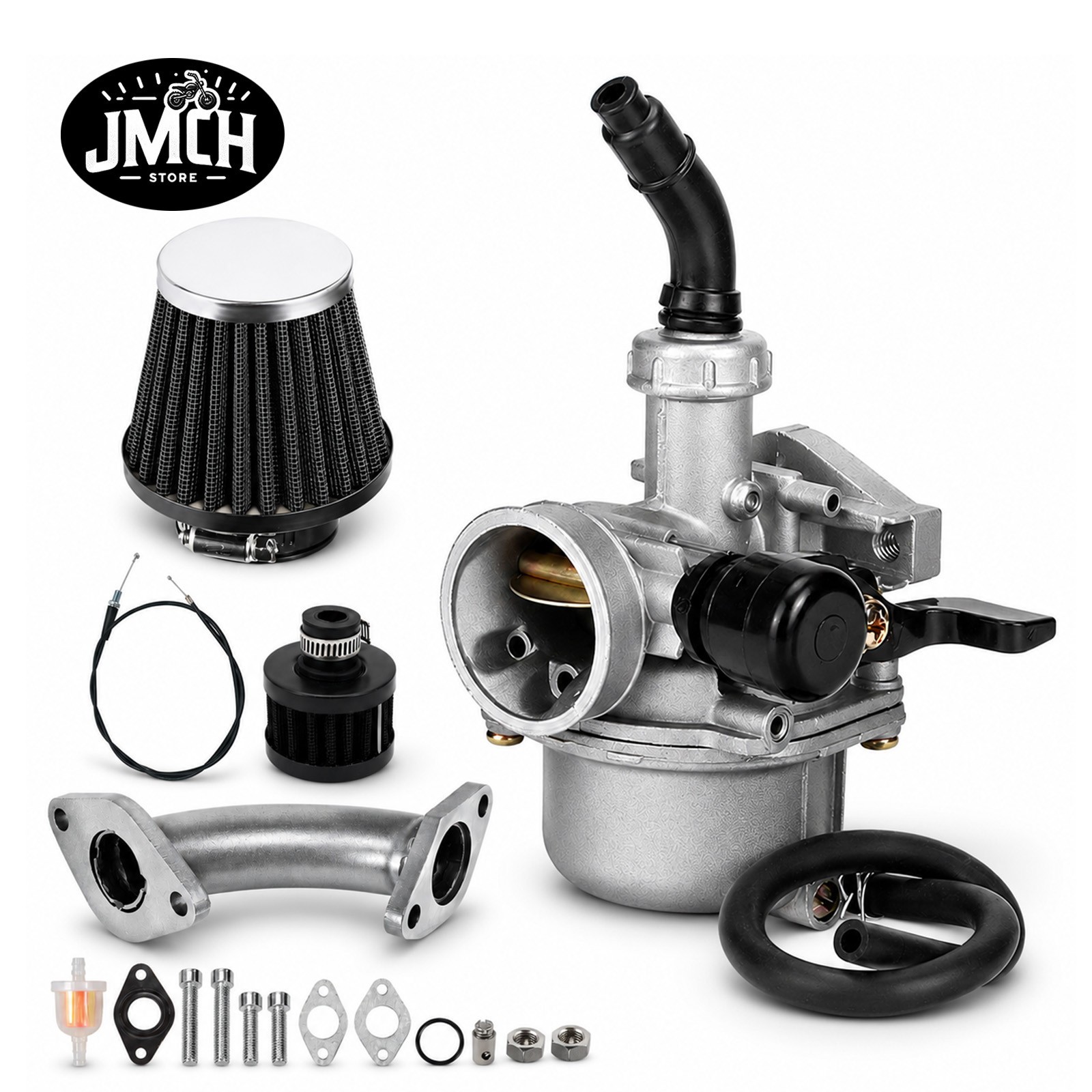 Stage 2 Curved Manifold Carb Kit for Lifan 79cc 105cc Engine