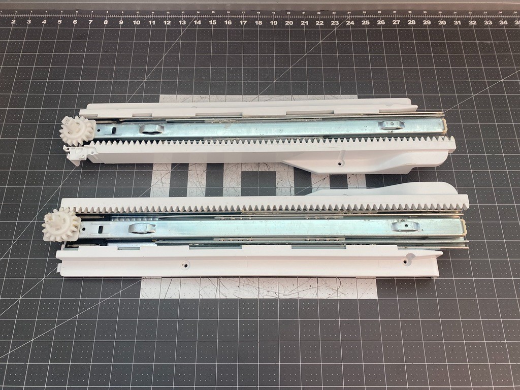 LG Refrigerator Door Slide Rails (Set of 2) P# 5218JA1010E 5218JA1010F LG Refrigerator Door Slide Rails (Set of 2) P# 5218JA1010E 5218JA1010F