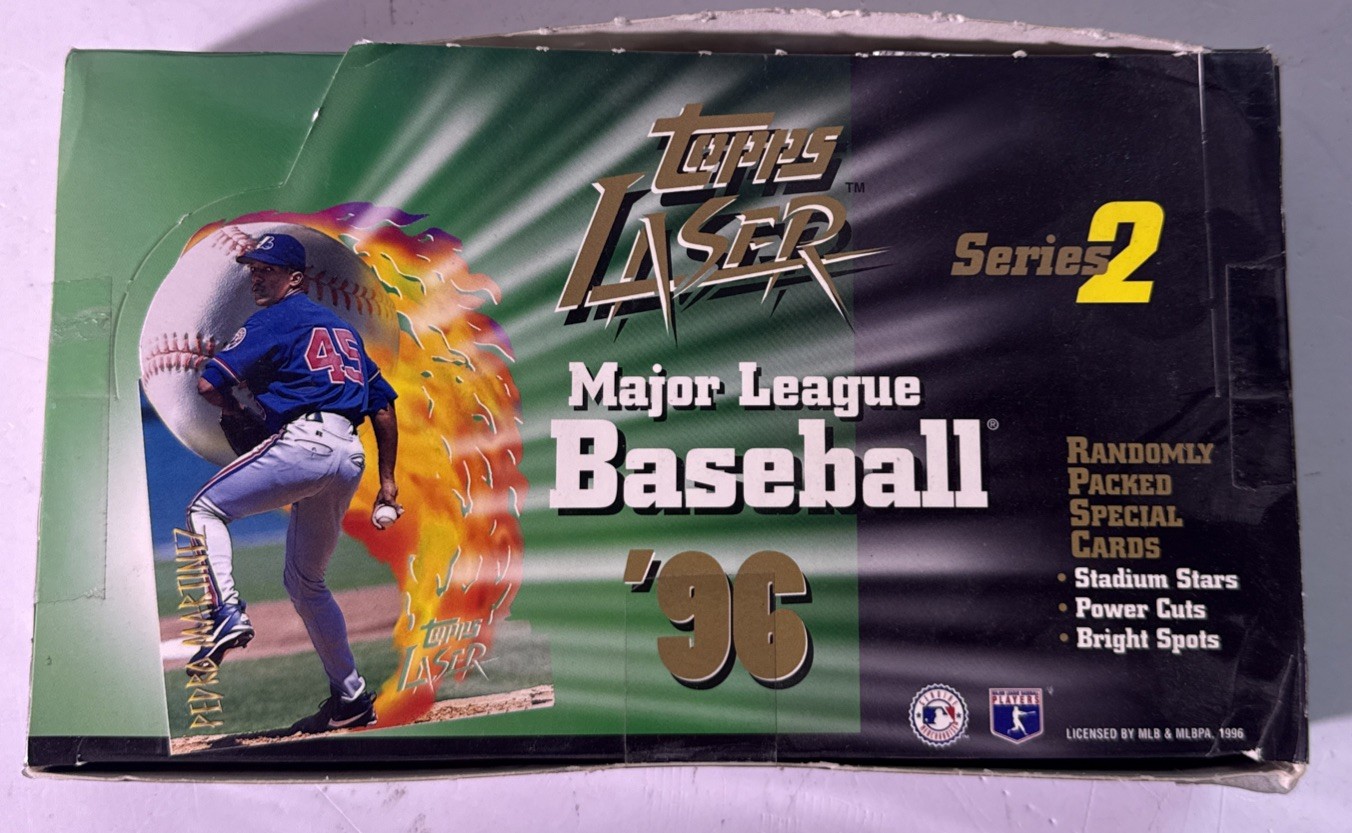 1996-97 Topps Laser Hobby Box Series 2 Packs Factory Sealed Jeter Rodriguez Rare 1996-97 Topps Laser Hobby Box Series 2 Packs Factory Sealed Jeter Rodriguez Rare