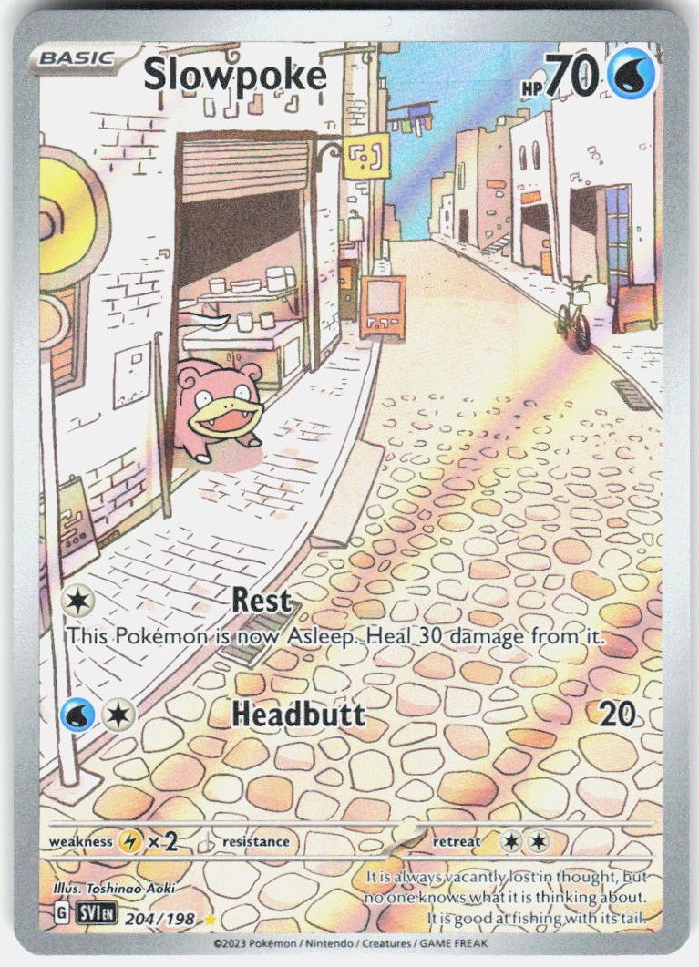 Slowpoke Holo Illustration Rare SV01: Scarlet & Violet Base Set 204/198 NM