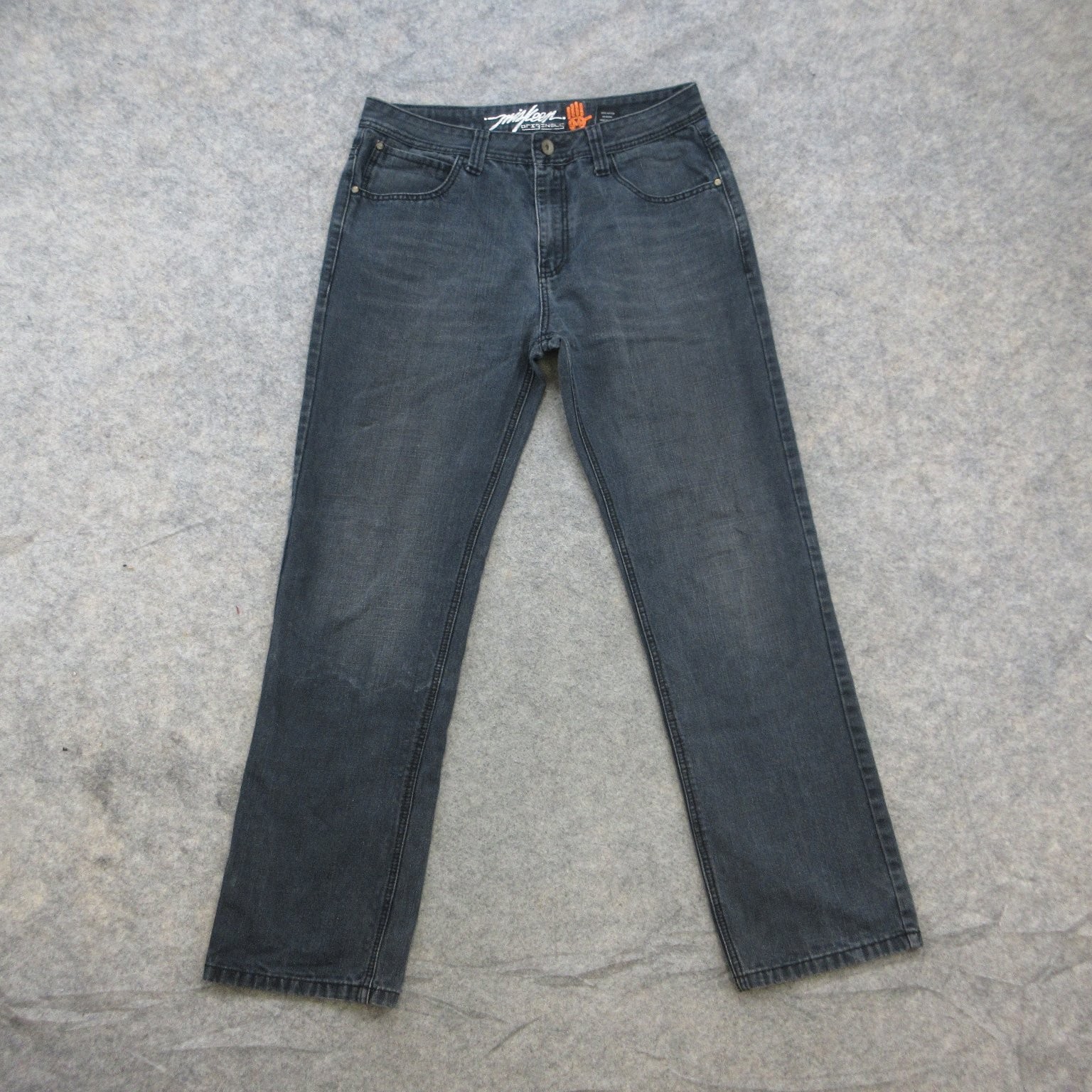 Miskeen Originals Men\'s Jeans 36x34 Black Dark Wash Denim 100% Cotton