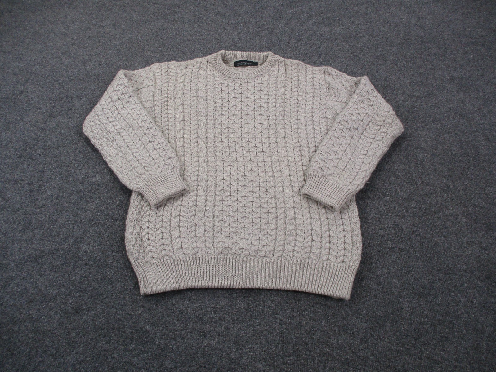 Irelands Eye Sweater Women L Gray Wool Relaxed Casual Preppy Cable Knit Pullover Irelands Eye Sweater Women L Gray Wool Relaxed Casual Preppy Cable Knit Pullover