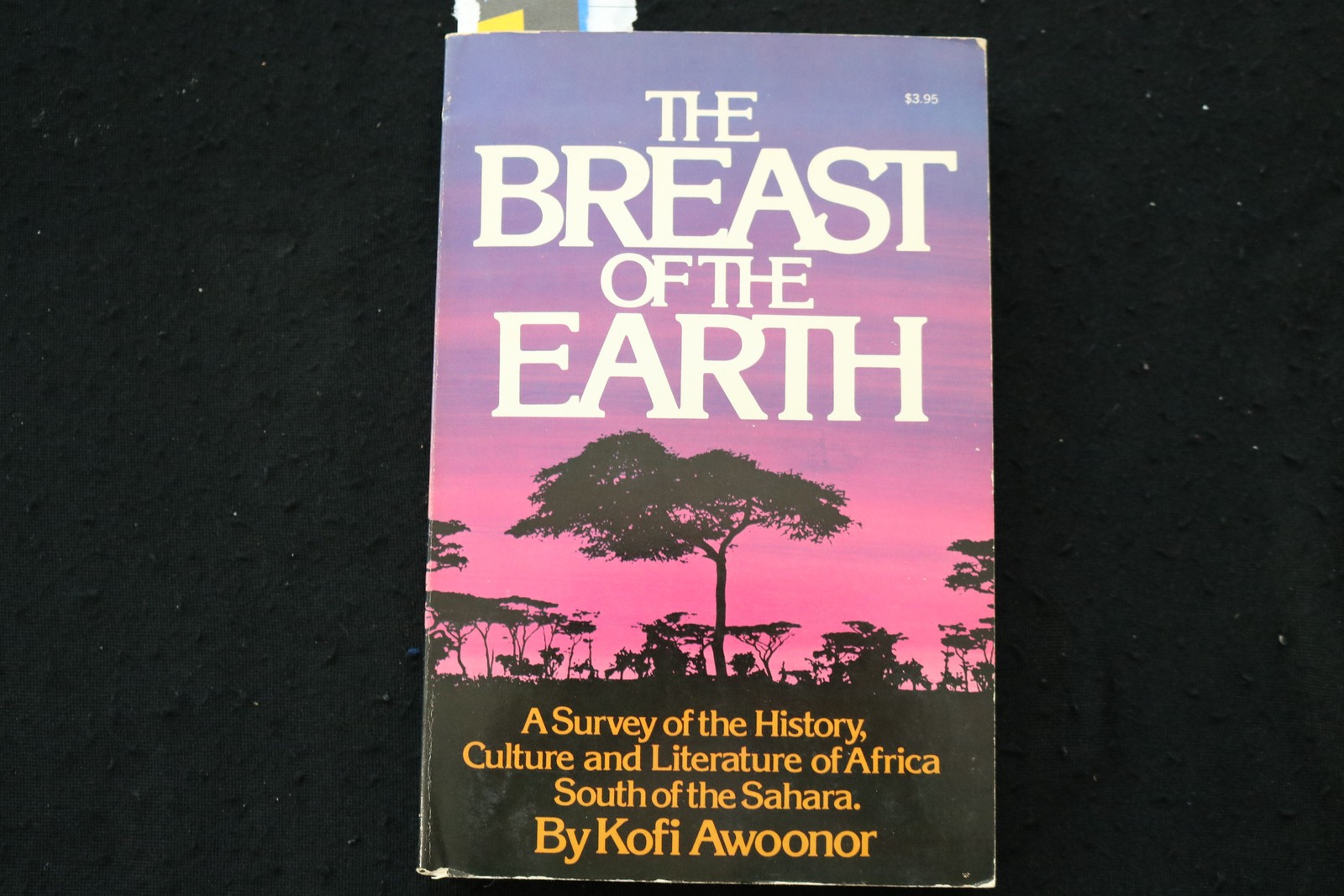1976 THE BREAST OF THE EARTH SOFTCOVER BOOK BY KOFI AWOONOR - KD 9963