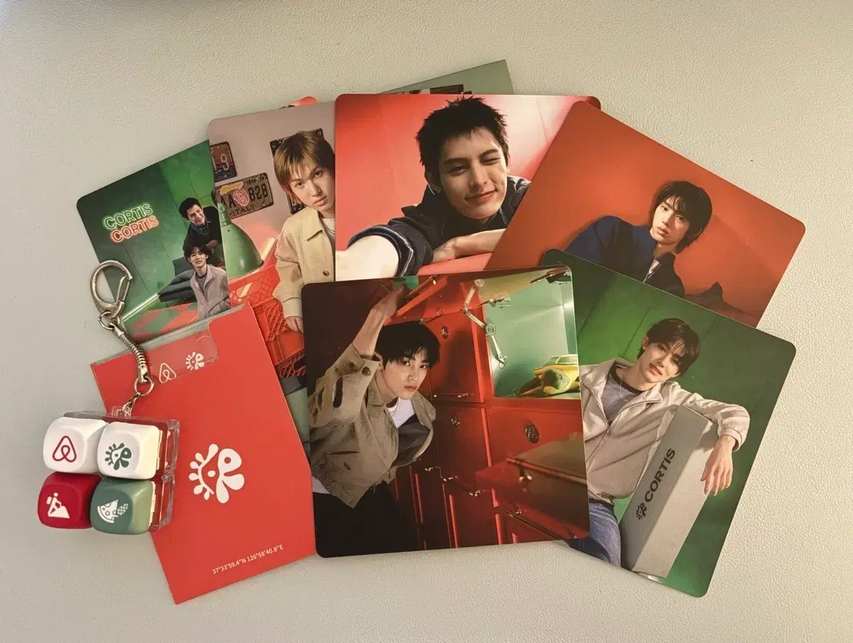 CORTIS X Airbnb Pop-Up Keyring, 6 Type Photocard SET Kpop Official MD Limited