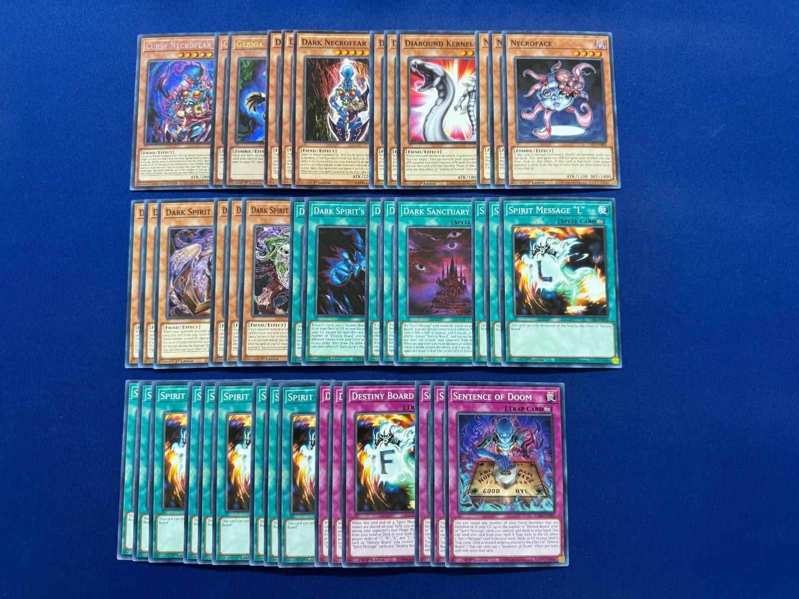 Yu-Gi-Oh - Yami Bakura\'s Complete Destiny Board Spirit Message & Necrofear Deck