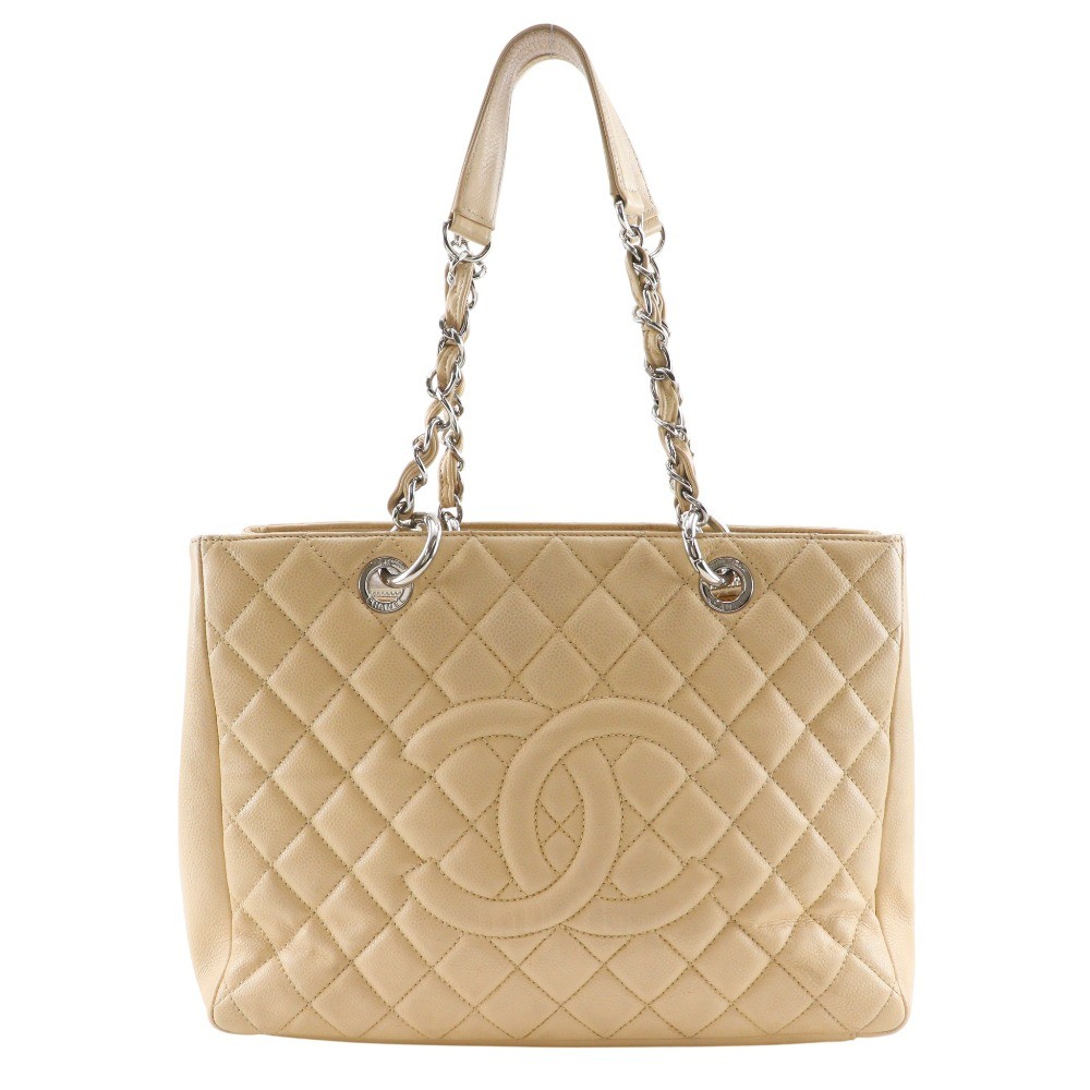 CHANEL Grand shopping tote Tote Bag A50995 GST Matelasse Chain Tote beige ...