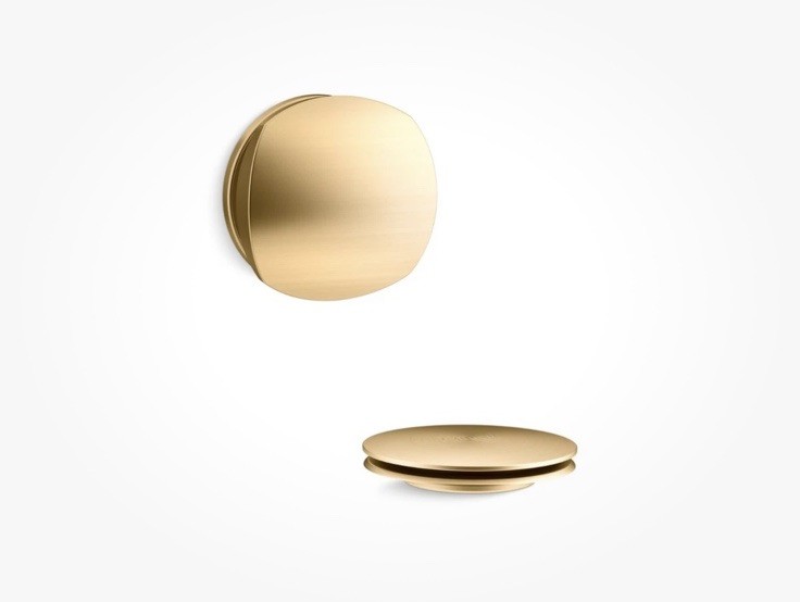 NEW Kohler T37391-2MB PureFlo Rotary Turn Bath Drain Trim Brushed Brass