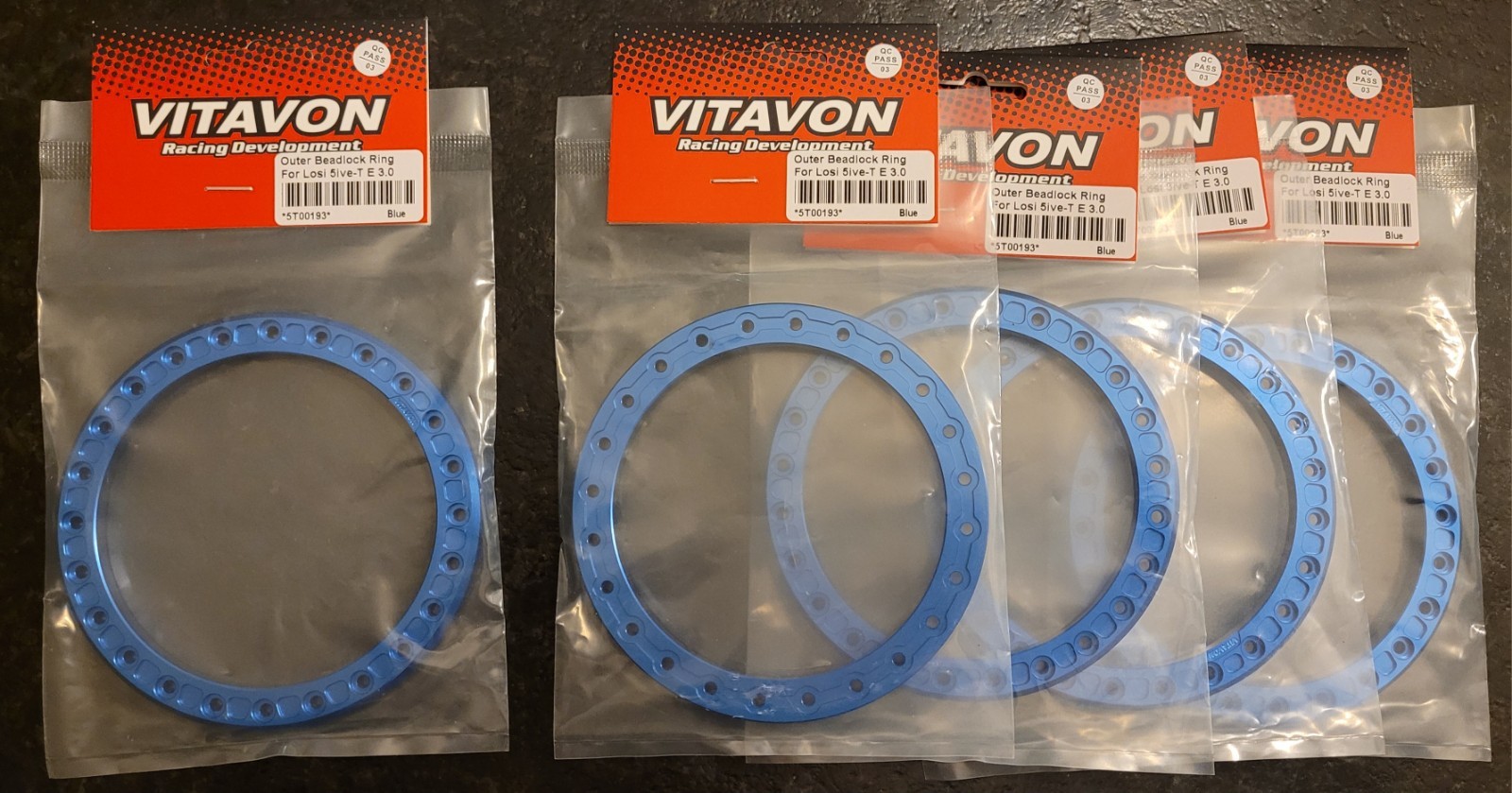 Vitavon Beadlocks Set Of 5 Bead Locks 5ive 5tg 5te 3.0 5t G 7075 Alum Blue Vitavon Beadlocks Set Of 5 Bead Locks 5ive 5tg 5te 3.0 5t G 7075 Alum Blue