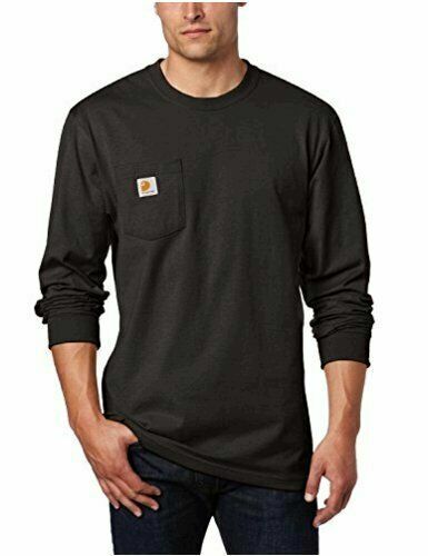 Carhartt K126 Long Sleeve Working Men\'s T-Shirt - Black, Size XL Carhartt K126 Long Sleeve Working Men\'s T-Shirt - Black, Size XL
