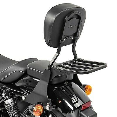 Sissy Bar Backrest with Luggage Rack Fit for Harley 883 1200 Custom 1994-2003