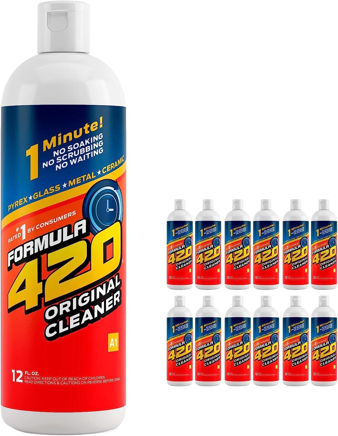 4 Pack Formula 420 Original Cleaner Glass Cleaner 12 oz   4 Bottle