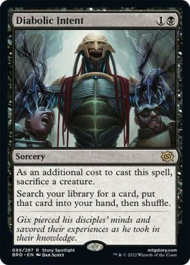 Diabolic Intent NM-Mint The Brothers\' War MTG