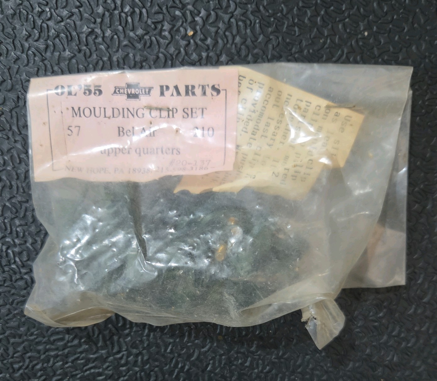 1957 Chevrolet BEL AIR UPPER QUARTERS MOULDING Set OL 55\' Chevy Part 20-137 1957 Chevrolet BEL AIR UPPER QUARTERS MOULDING Set OL 55\' Chevy Part 20-137