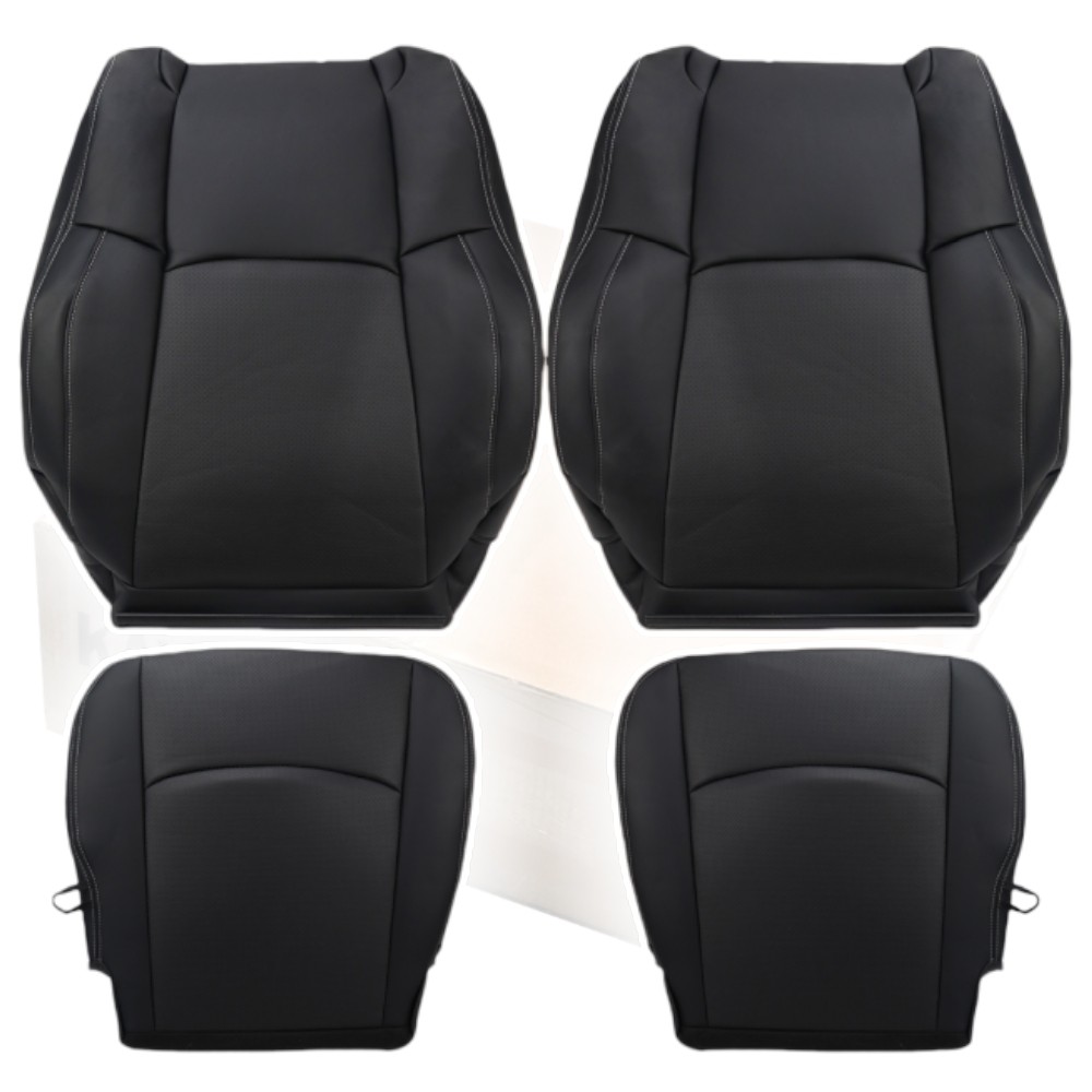 For  Ram 1500 2500 Laramie 2013-2018 Leather Seat Cover Black