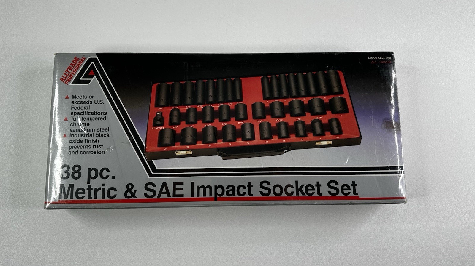 Vintage ALLTRADE Metric & SAE Impact Socket Set - 38pc Sealed (1980s) Vintage ALLTRADE Metric & SAE Impact Socket Set - 38pc Sealed (1980s)