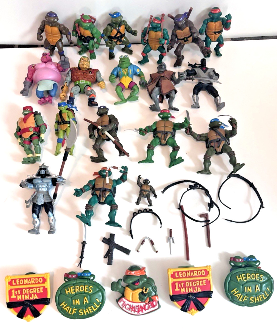 19 VTG Playmates TMNT Lot Teenage Mutant Ninja Turtles 1988-2002 Action Figures 19 VTG Playmates TMNT Lot Teenage Mutant Ninja Turtles 1988-2002 Action Figures