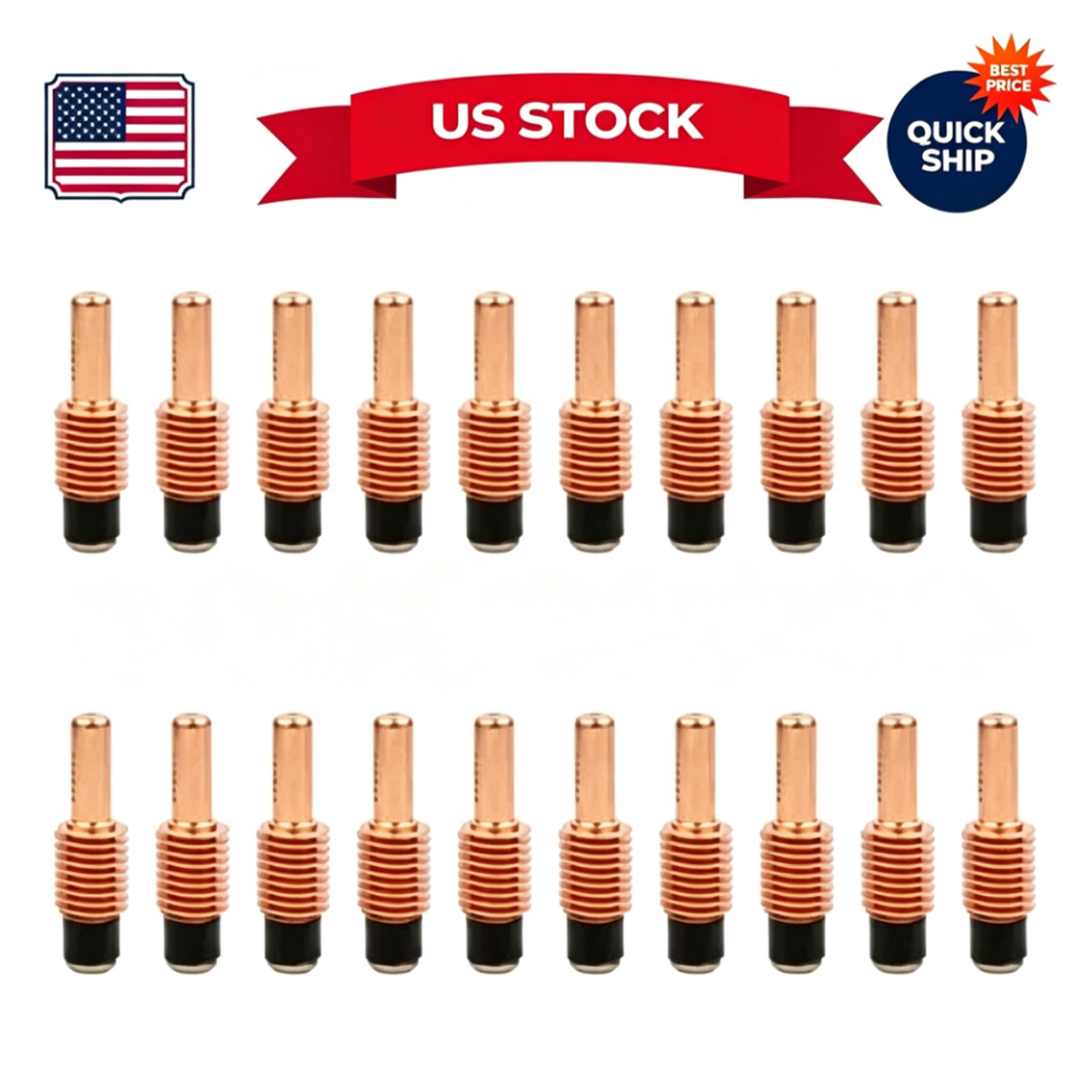 20PCS 220842 Plasma Cutter Electrodes Fit Hypertherm Powermax 45XP/65/85/105 NEW