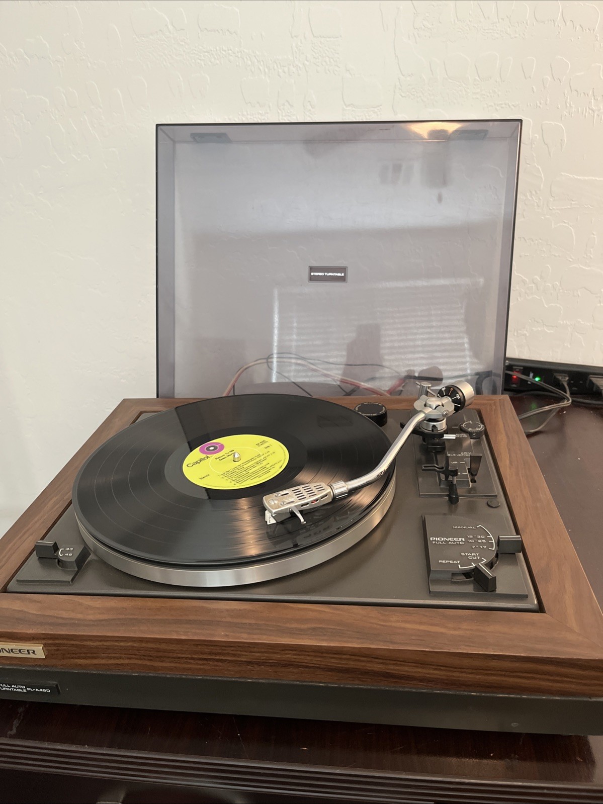 Pioneer Turntable PL-A45D Record Player Tested Working Made In Japan