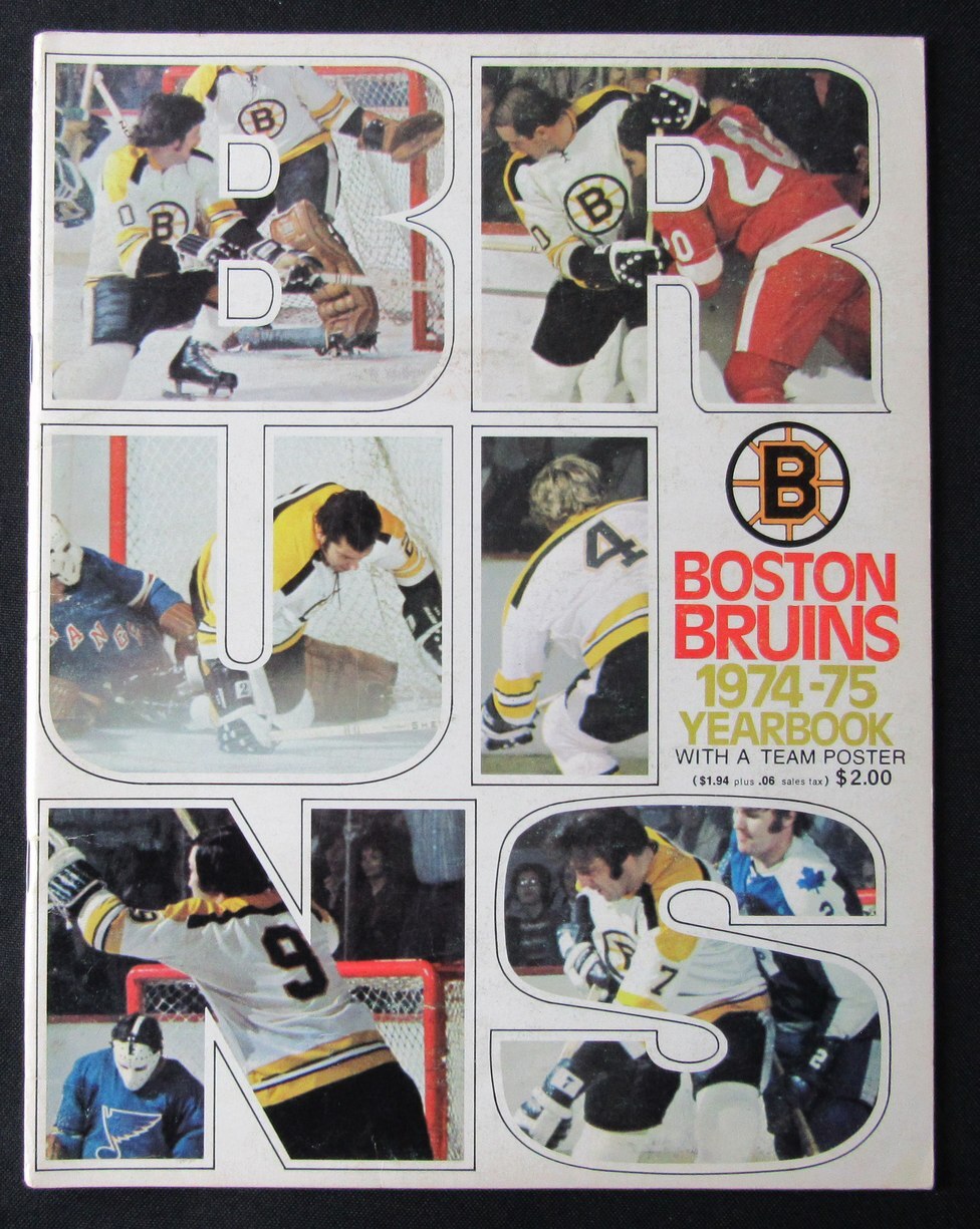 1974-75 Boston Bruins Ice Hockey Yearbook 176403