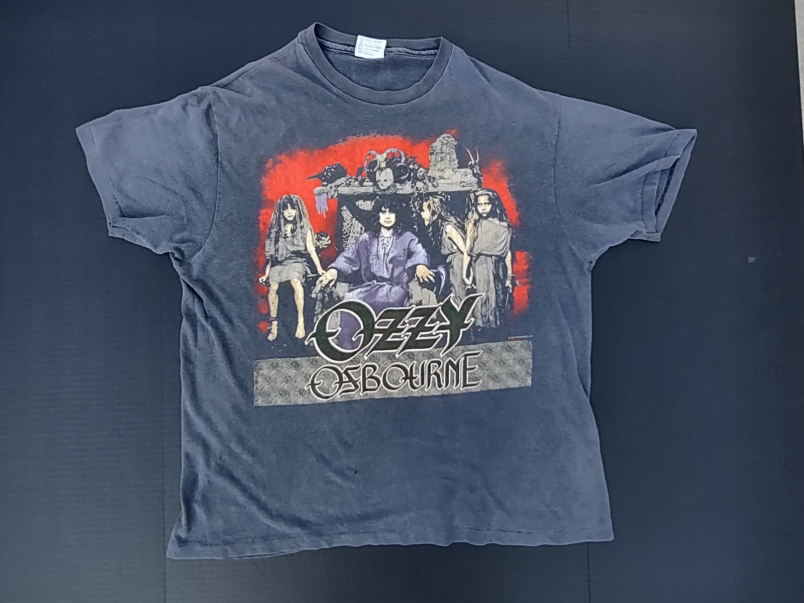 VINTAGE 1988 Ozzy Osbourne T Shirt XL Single Stitch No Rest For Wicked Tour 88 8