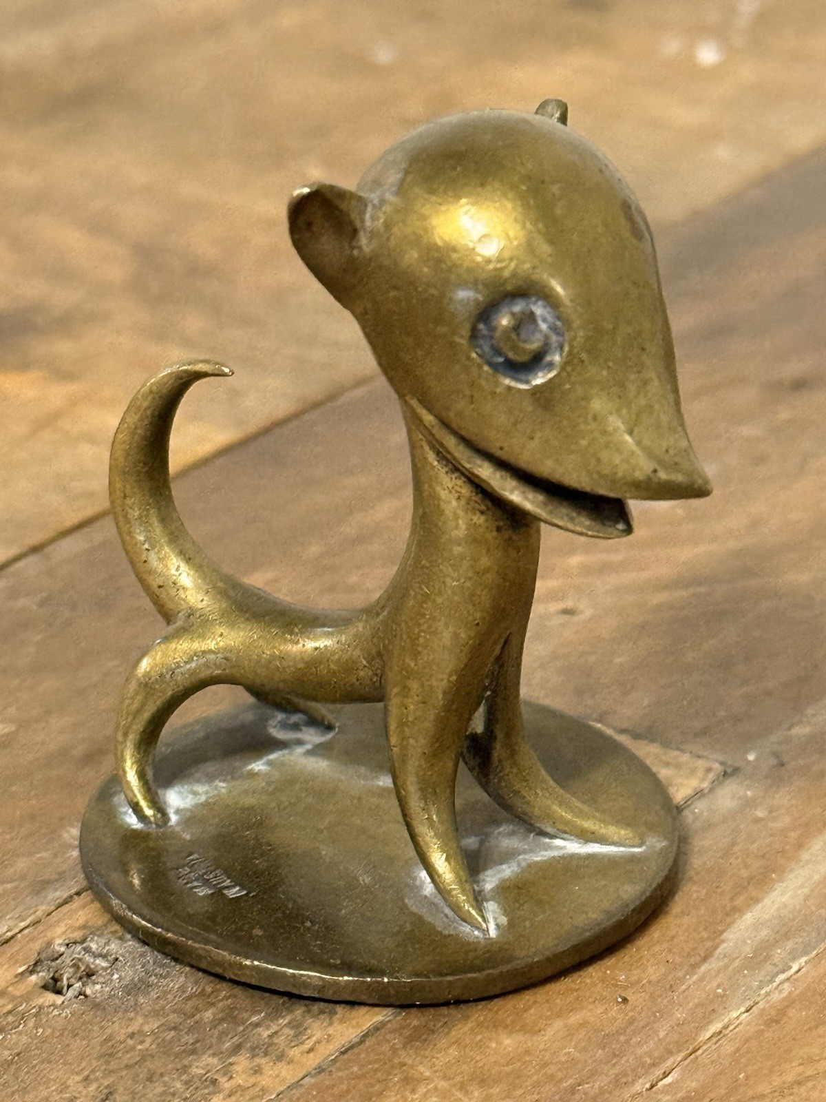 Werkstätte Hagenauer Wien Karl Hagenauer Brass Animal Sculpture Austria Art Deco