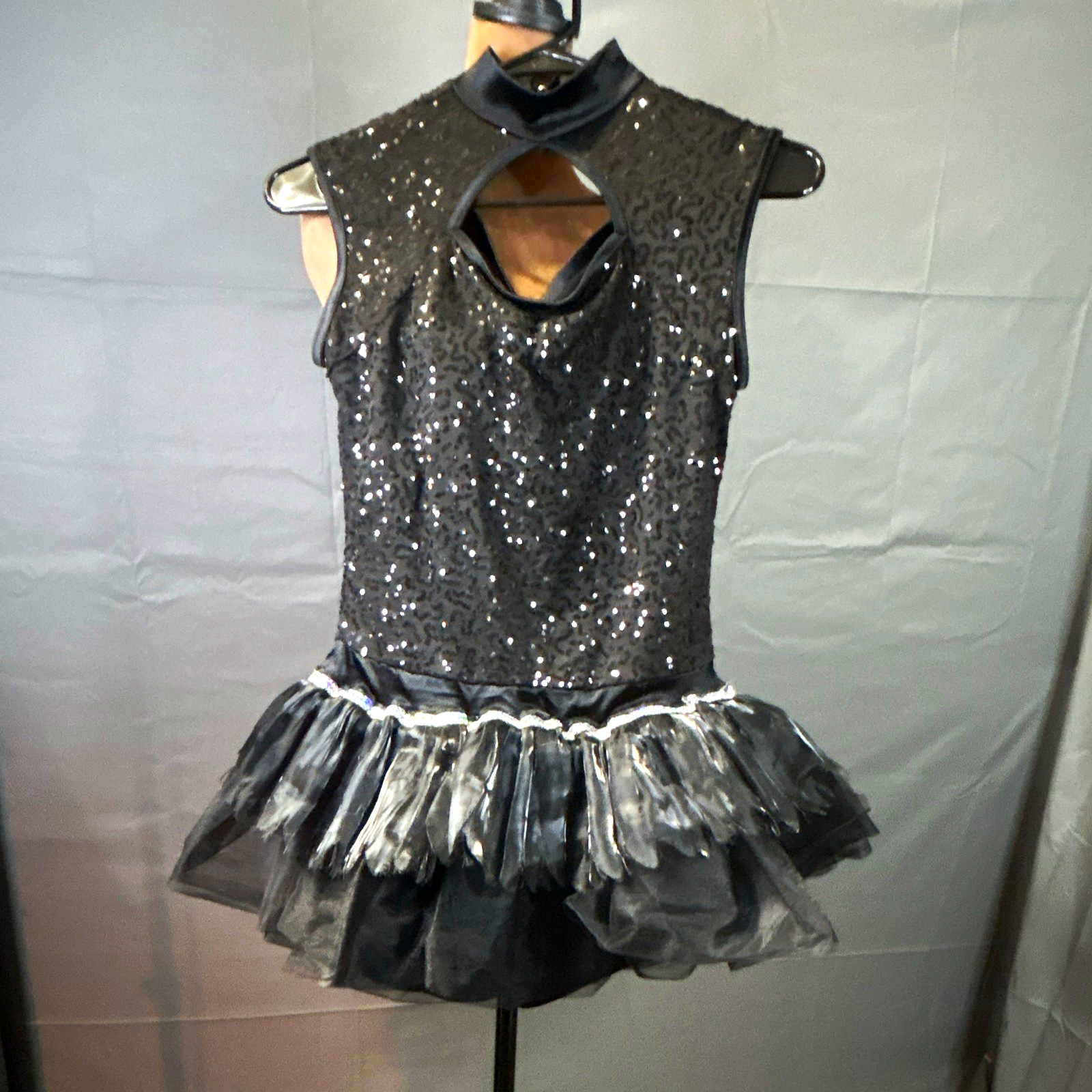 Weissman Women’s Black Sequin Dancewear Leotard Costume Outfit tutu medium Weissman Women’s Black Sequin Dancewear Leotard Costume Outfit tutu medium