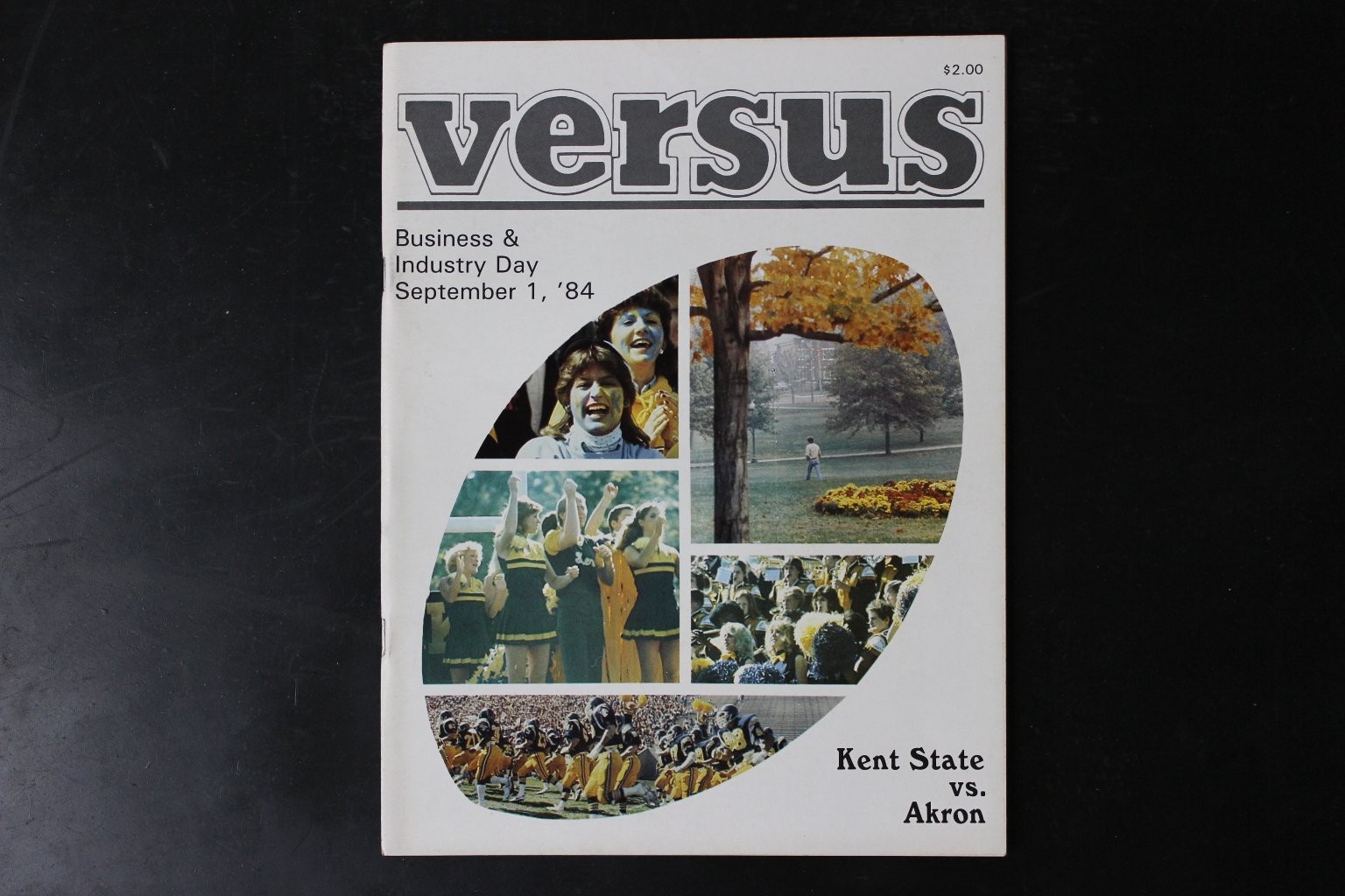 versus Magazine September 1984 Kent State vs Akron Football Ohio