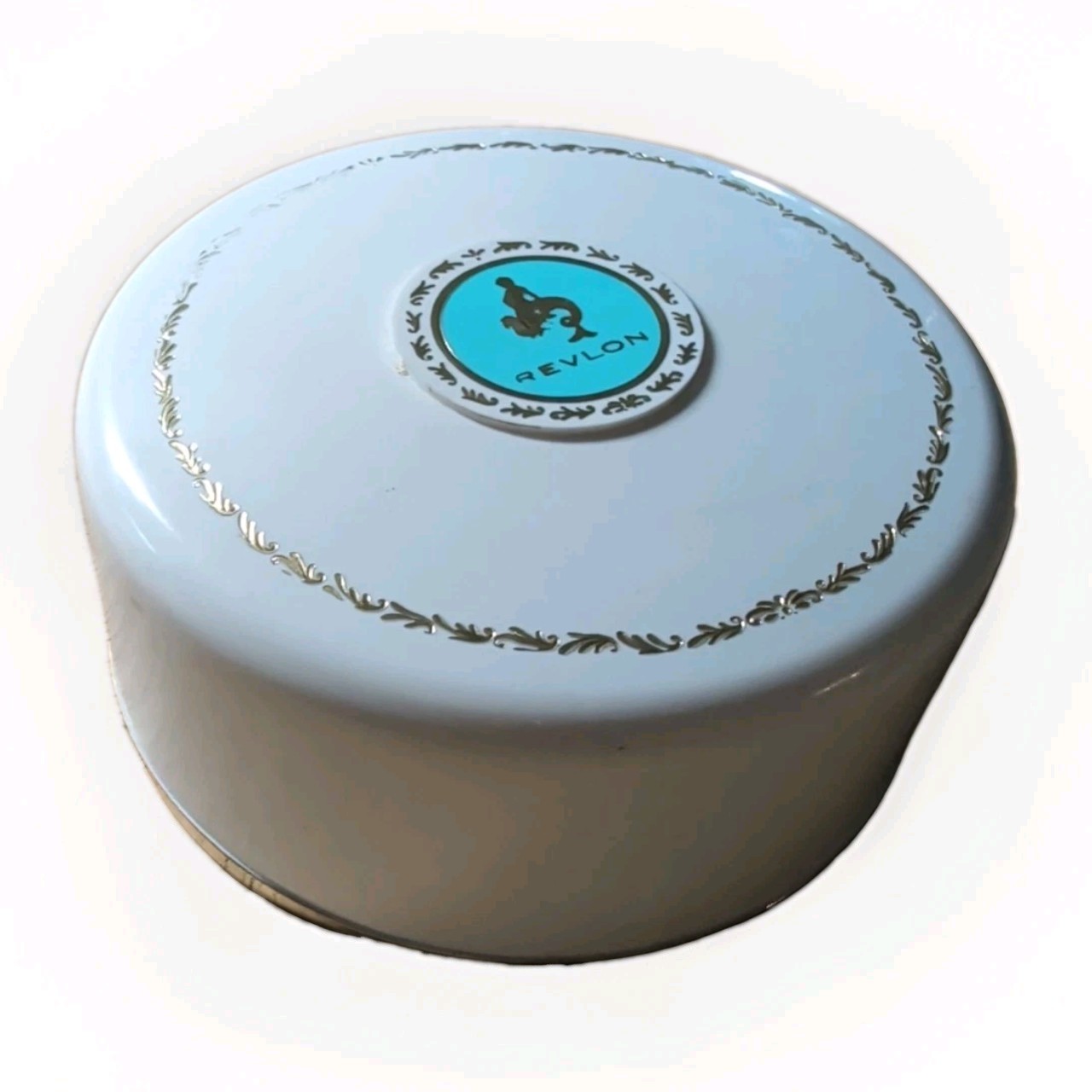Vtg Unique Revlon Aquamarine After Bath Powder 4oz Unused Sealed No Box. Vtg Unique Revlon Aquamarine After Bath Powder 4oz Unused Sealed No Box.