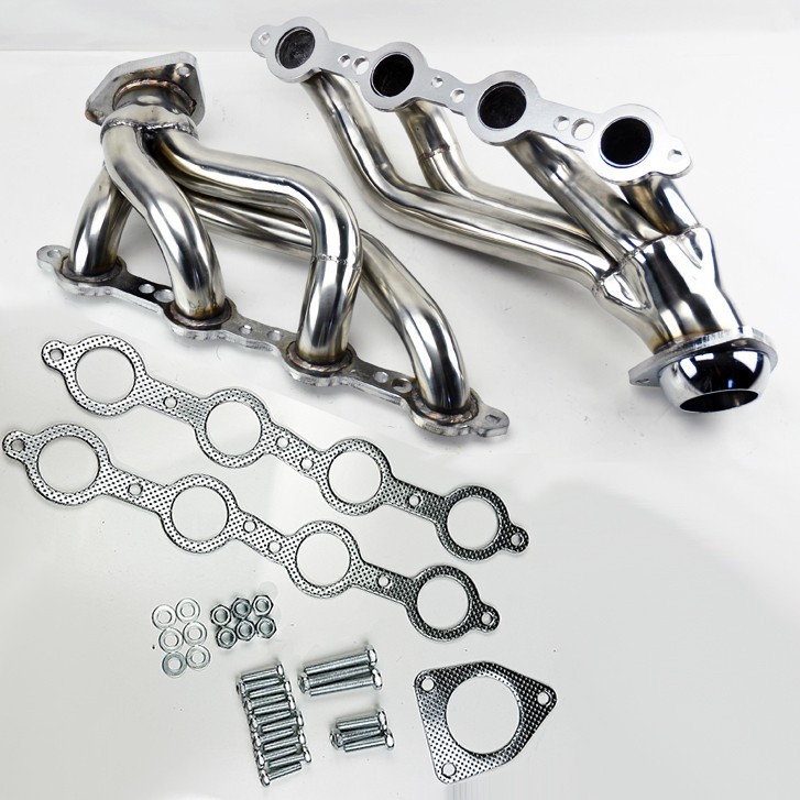 Shorty Stainless Steel Exhaust Headers Gasket for Chevy GMC 07-14 4.8L 5.3L 6.0L Shorty Stainless Steel Exhaust Headers Gasket for Chevy GMC 07-14 4.8L 5.3L 6.0L