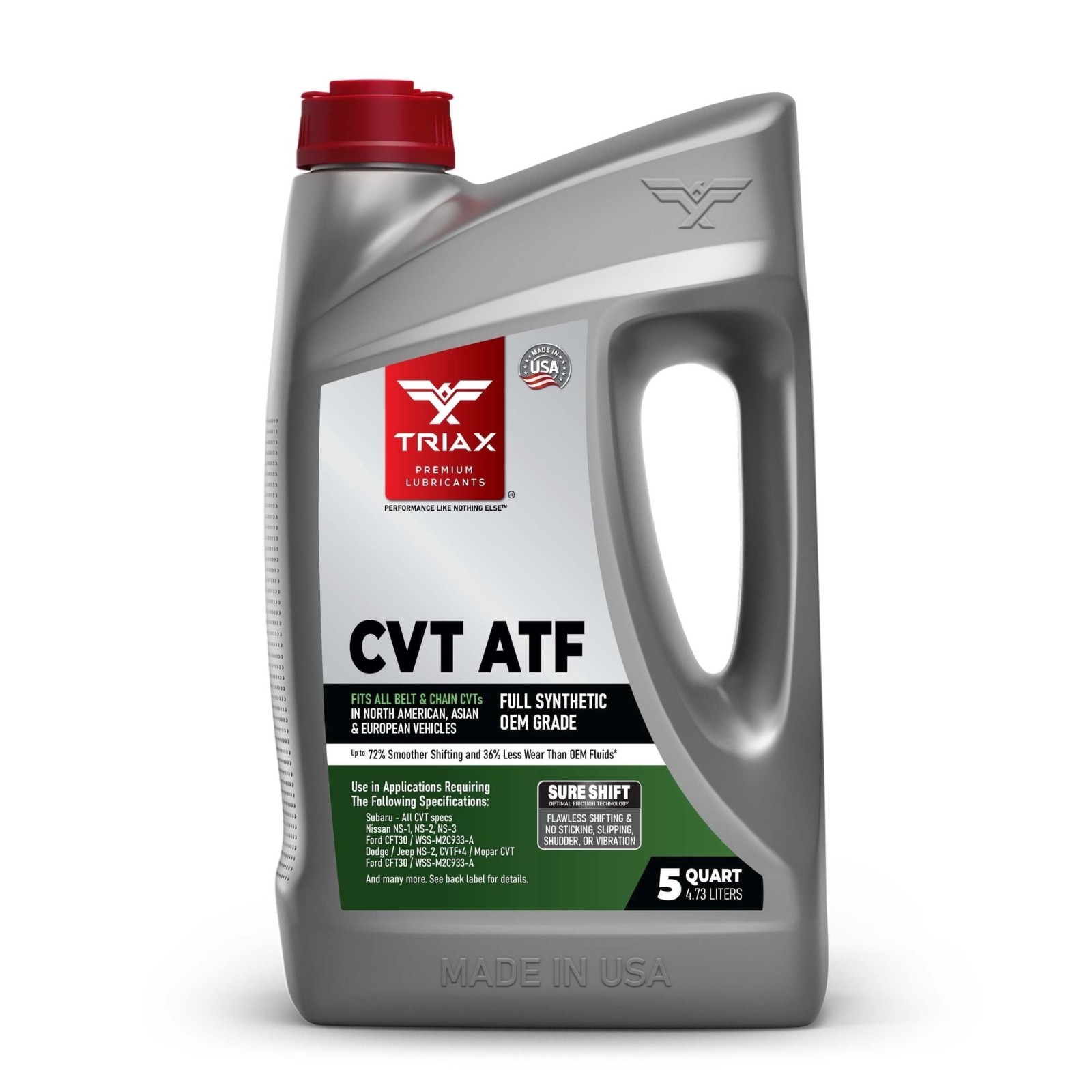 TRIAX CVT ATF Full Synthetic OEM Grade Transmission Fluid (5 Quart Jug) TRIAX CVT ATF Full Synthetic OEM Grade Transmission Fluid (5 Quart Jug)