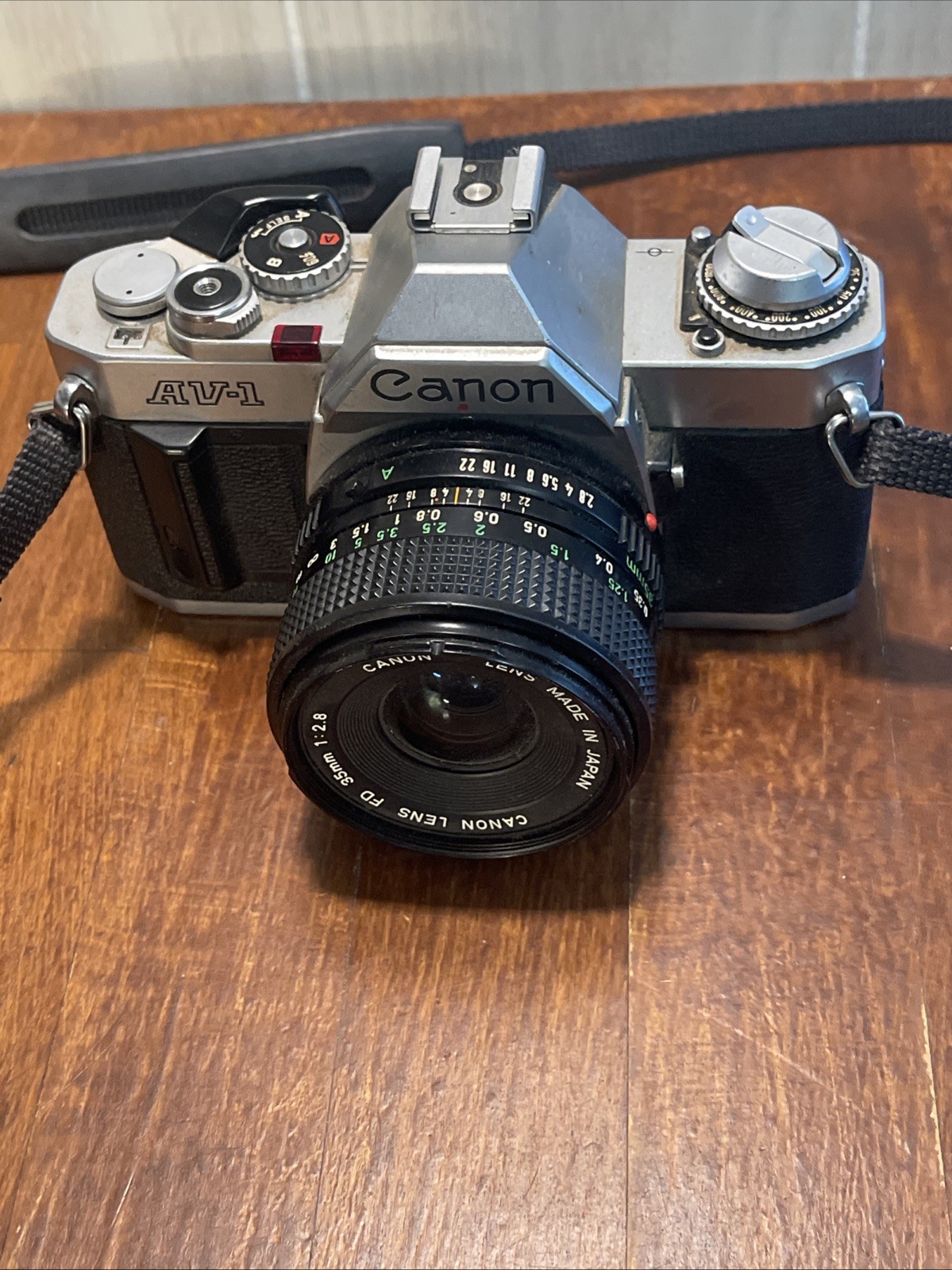 EX++ Canon AV-1 35mm Film SLR with FD 50mm f1.8 S.C. Combo Tested Working 