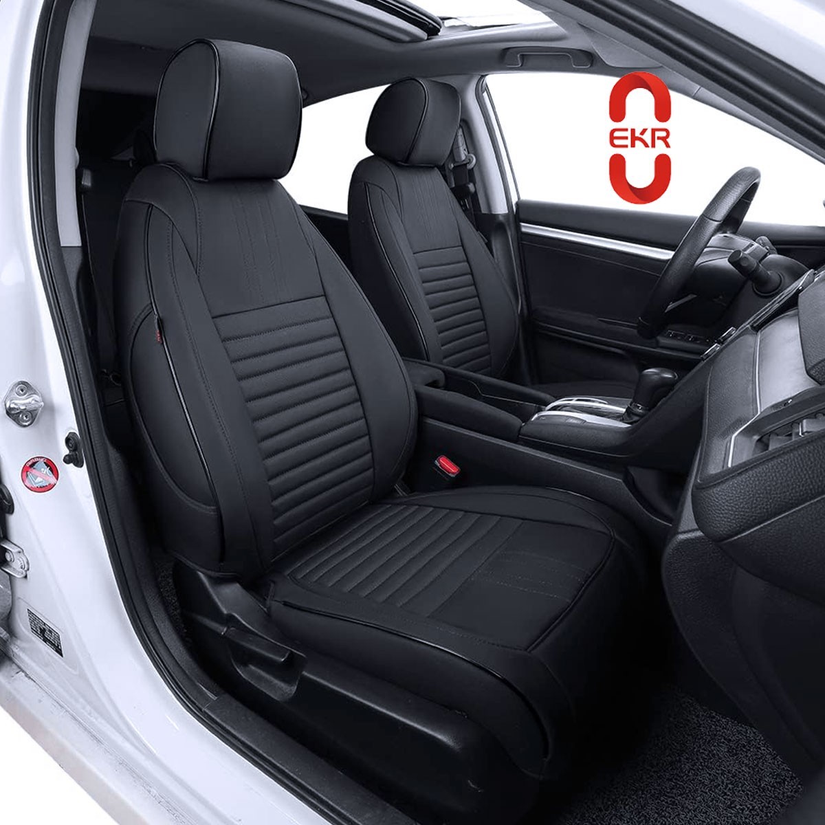 EKR Custom Fit Civic Seat Cover Leather for Honda Civic Sedan 2022-2026 Full Set