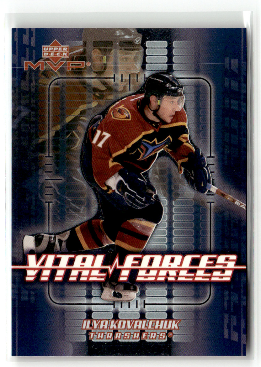 2002-03 Upper Deck MVP - Vital Forces Ilya Kovalchuk #VF2 2002-03 Upper Deck MVP - Vital Forces Ilya Kovalchuk #VF2