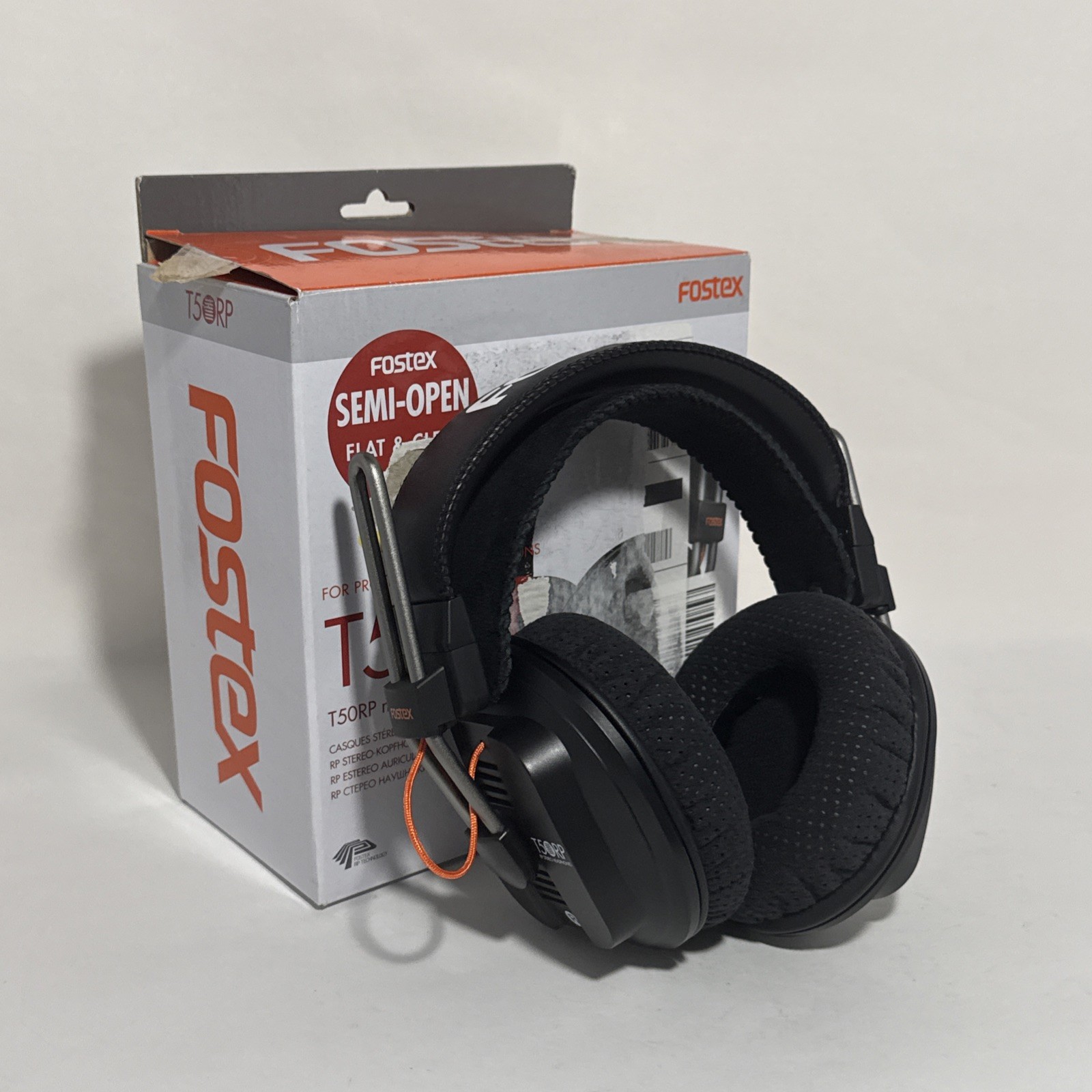 Fostex T50RP Mk3 Semi-Open Studio Headphones 50 Ohm RP Planar Black Professional