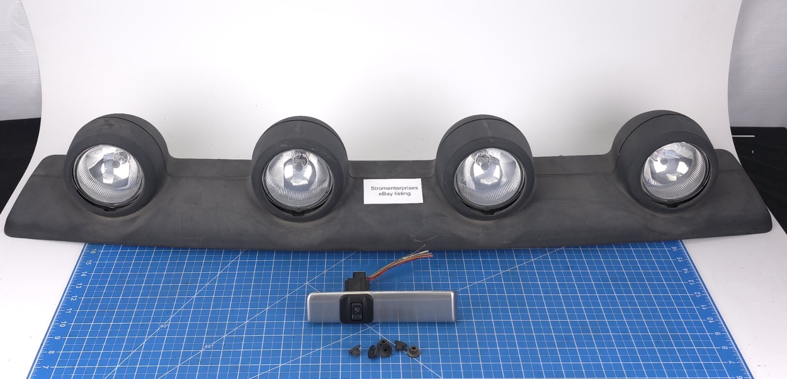 02-07 Jeep Liberty Renegade Roof Mounted Off Road Fog Light Lamp Bar & Switch 02-07 Jeep Liberty Renegade Roof Mounted Off Road Fog Light Lamp Bar & Switch
